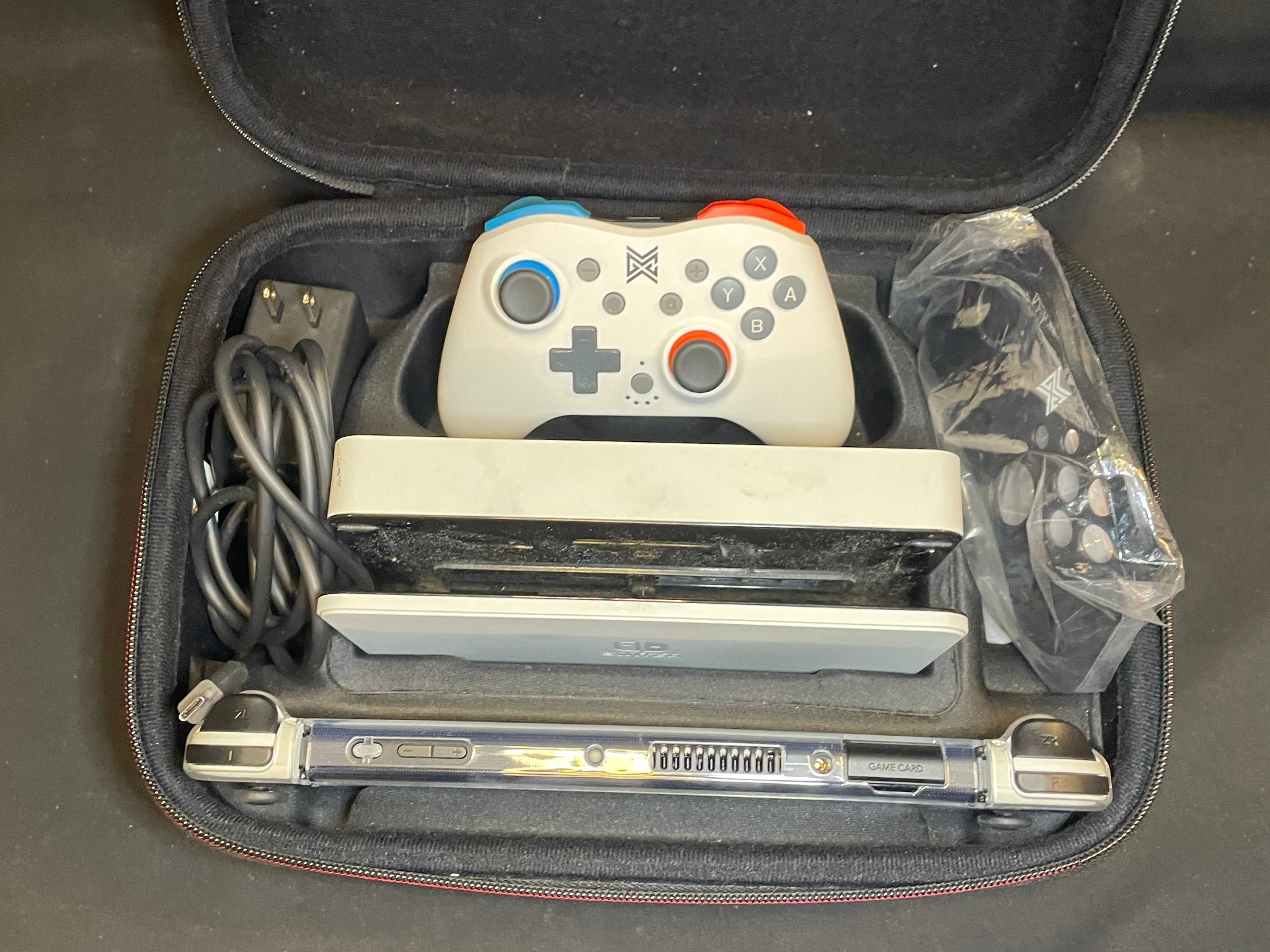Nintendo Switch OLED With Hard Shell Protective Case And Accessories