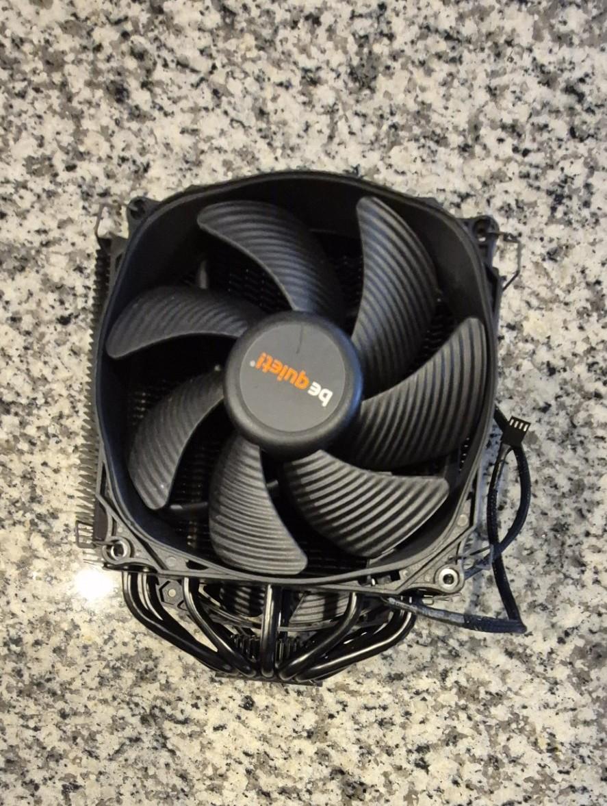 Pre-owned Be Quiet! Dark Rock Pro 4 CPU Air Cooler 250W TDP Dual Fan-Missing Backplate & Accessories