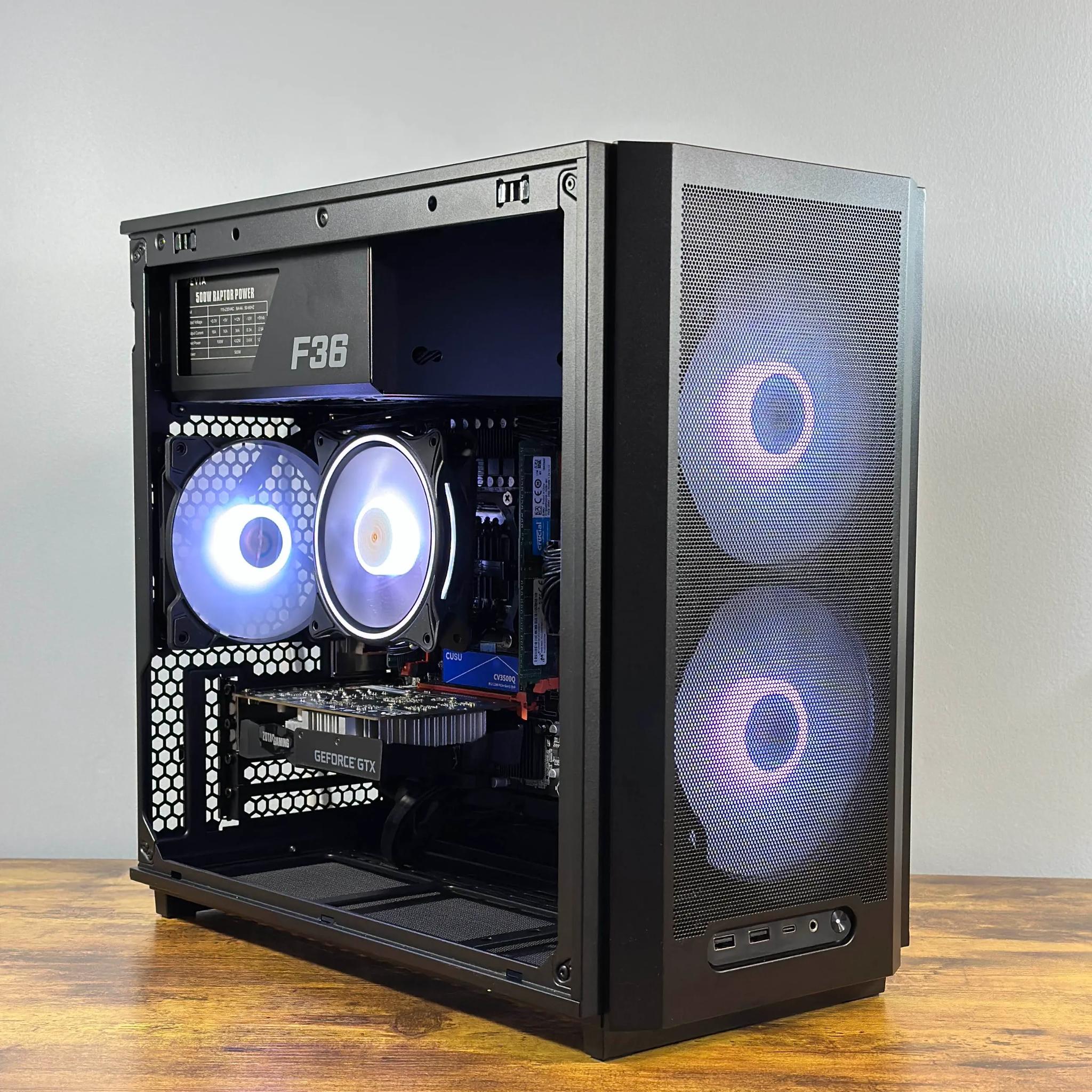 Intel i7 6 Core | GeForce GTX 1650 | 32GB RAM | 512GB SSD | WIFI | 1080p Black Gaming PC