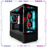 Black Curved Glass ARGB Tempered Glass MATX Mid-Tower Gaming PC Case