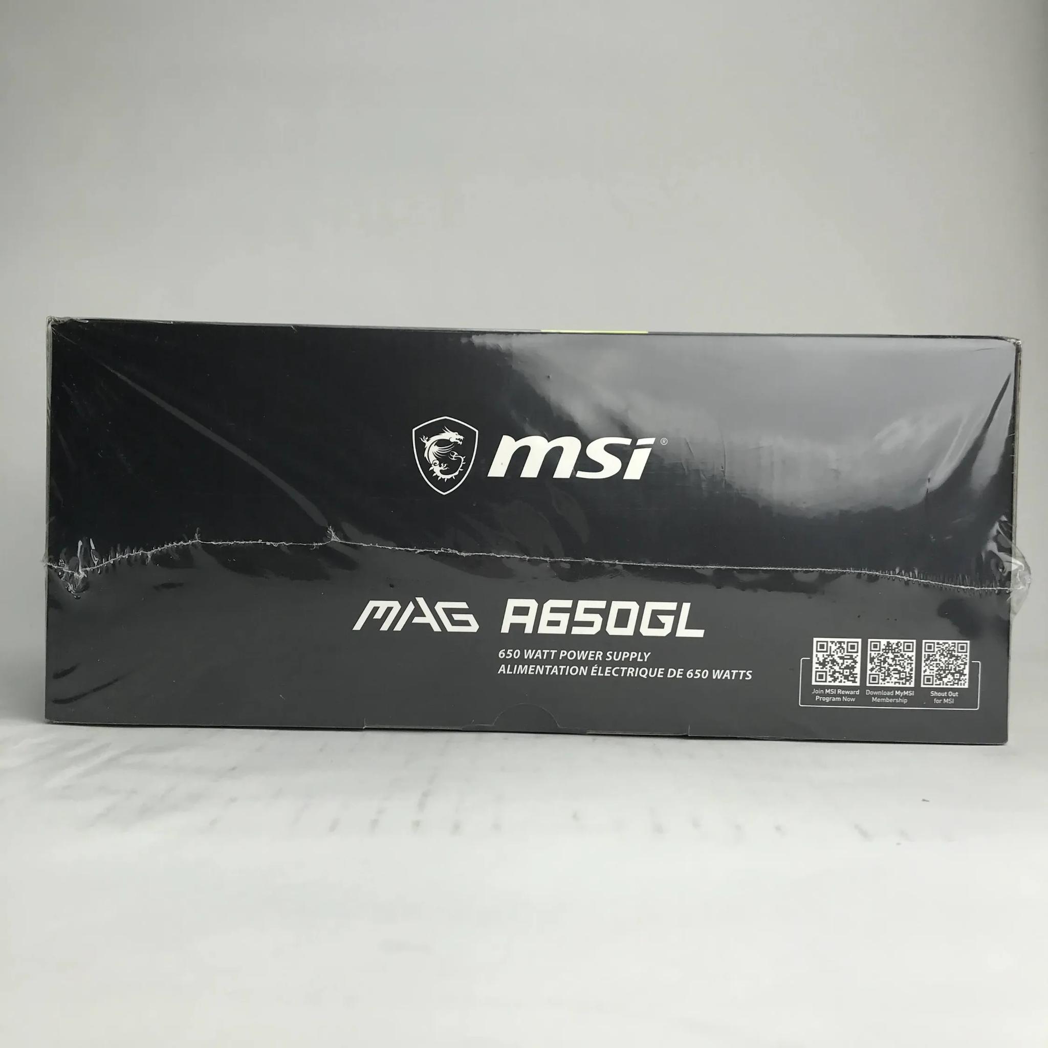 MSI 650W MAG A650GL 80+ Gold ATX Fully-Modular Power Supply PSU