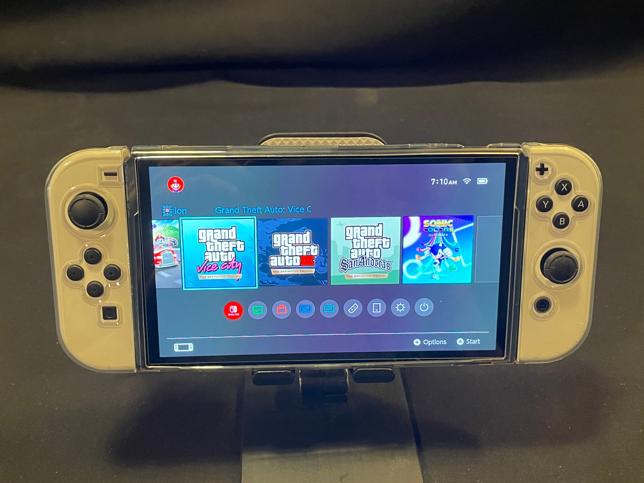 Nintendo Switch OLED With Hard Shell Protective Case And Accessories