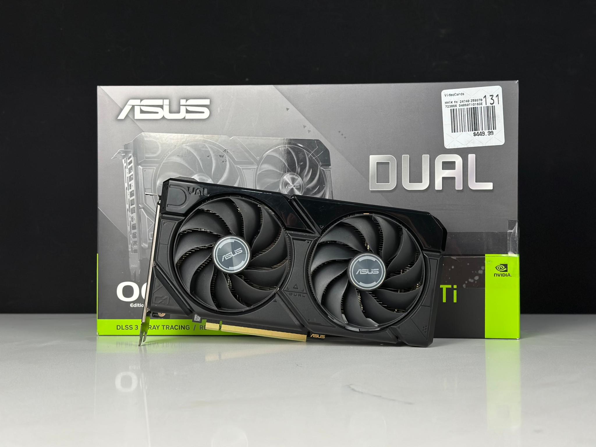 ASUS Dual GeForce RTX™ 4060 Ti EVO OC Edition 16GB GDDR6