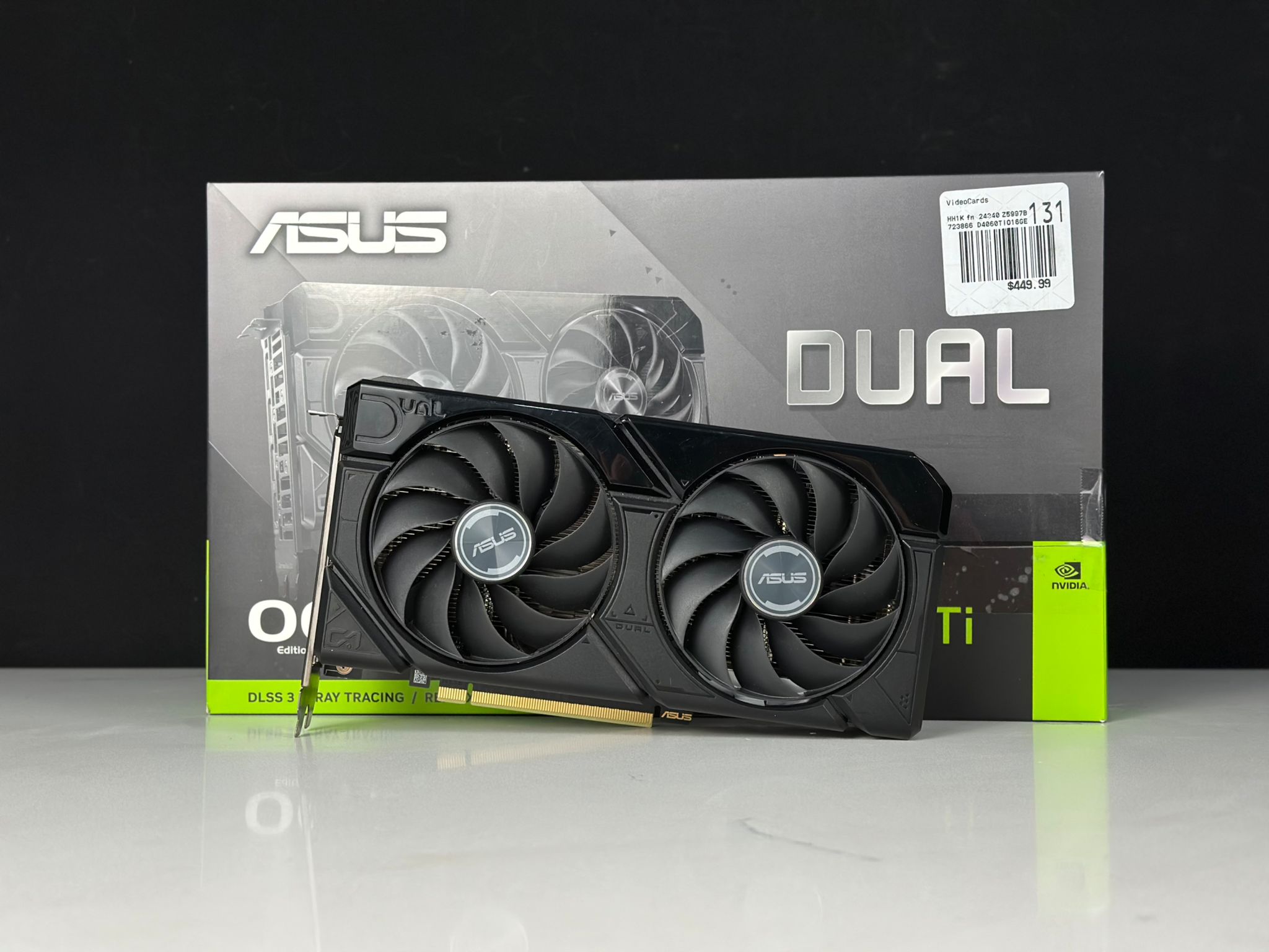 ASUS Dual GeForce RTX™ 4060 Ti EVO OC Edition 16GB GDDR6