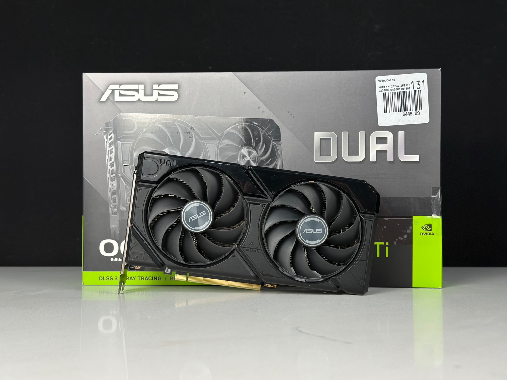ASUS Dual GeForce RTX™ 4060 Ti EVO OC Edition 16GB GDDR6
