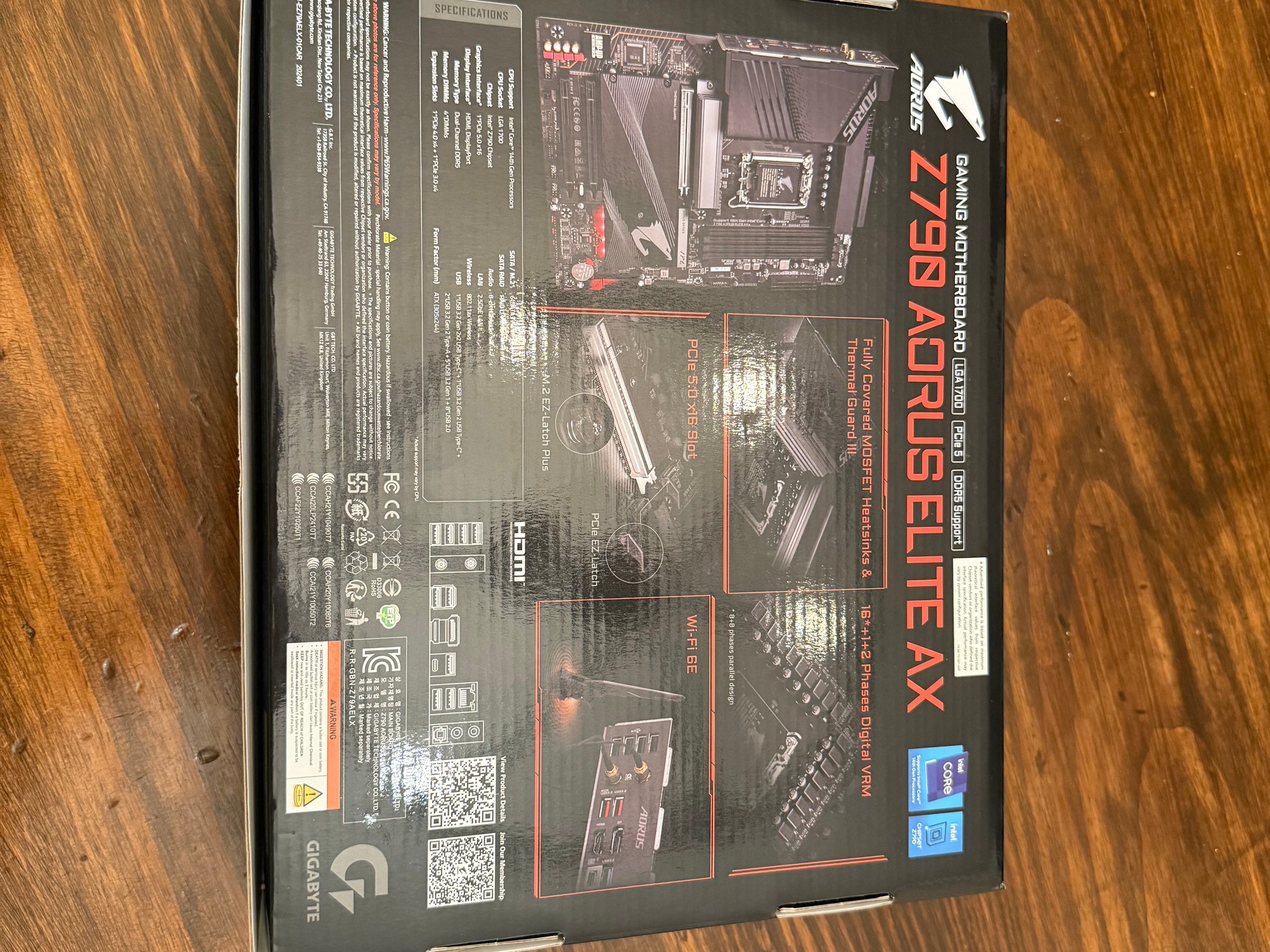 Gigabyte Z790 APRUS ELITE AX — BRAND NEW