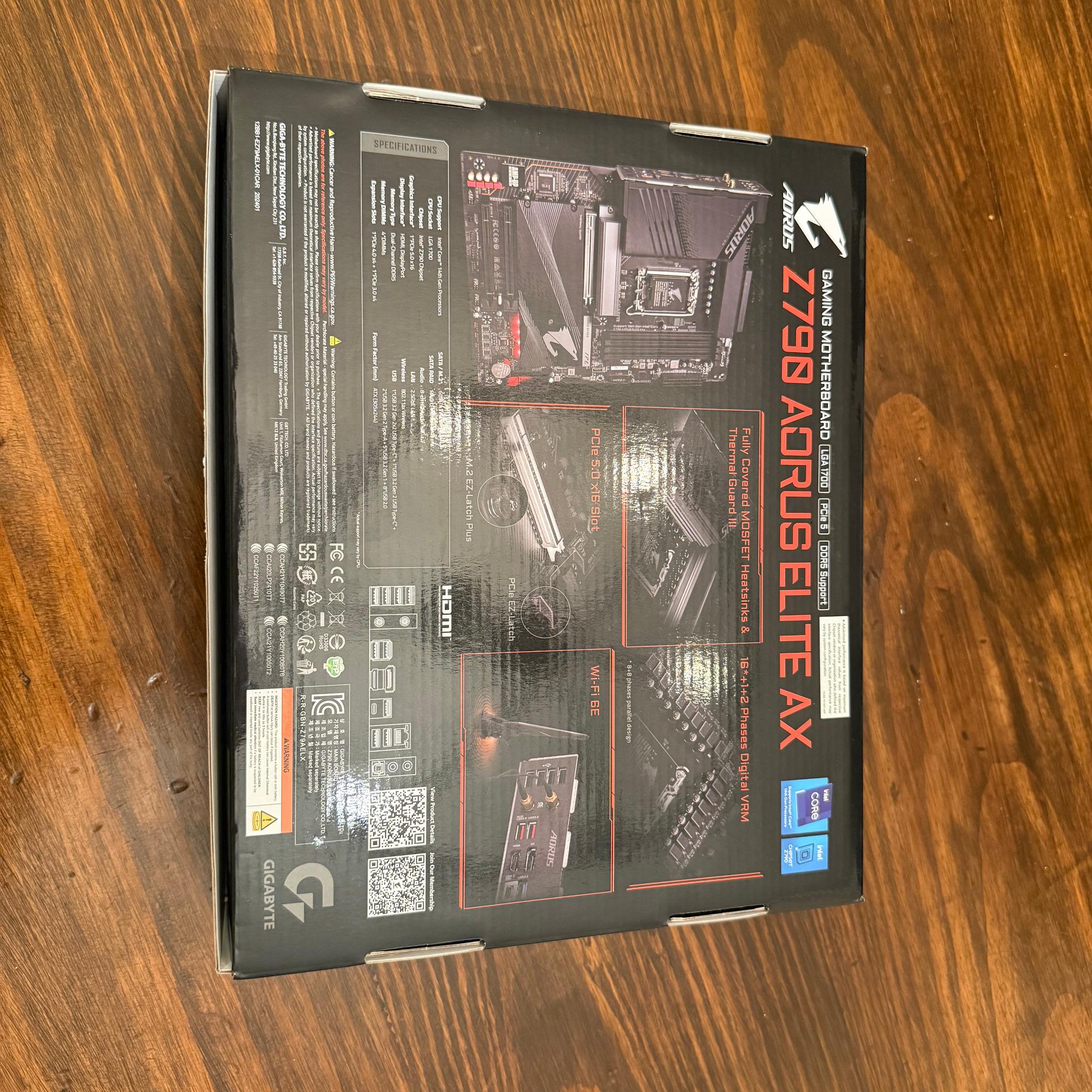 Gigabyte Z790 APRUS ELITE AX — BRAND NEW