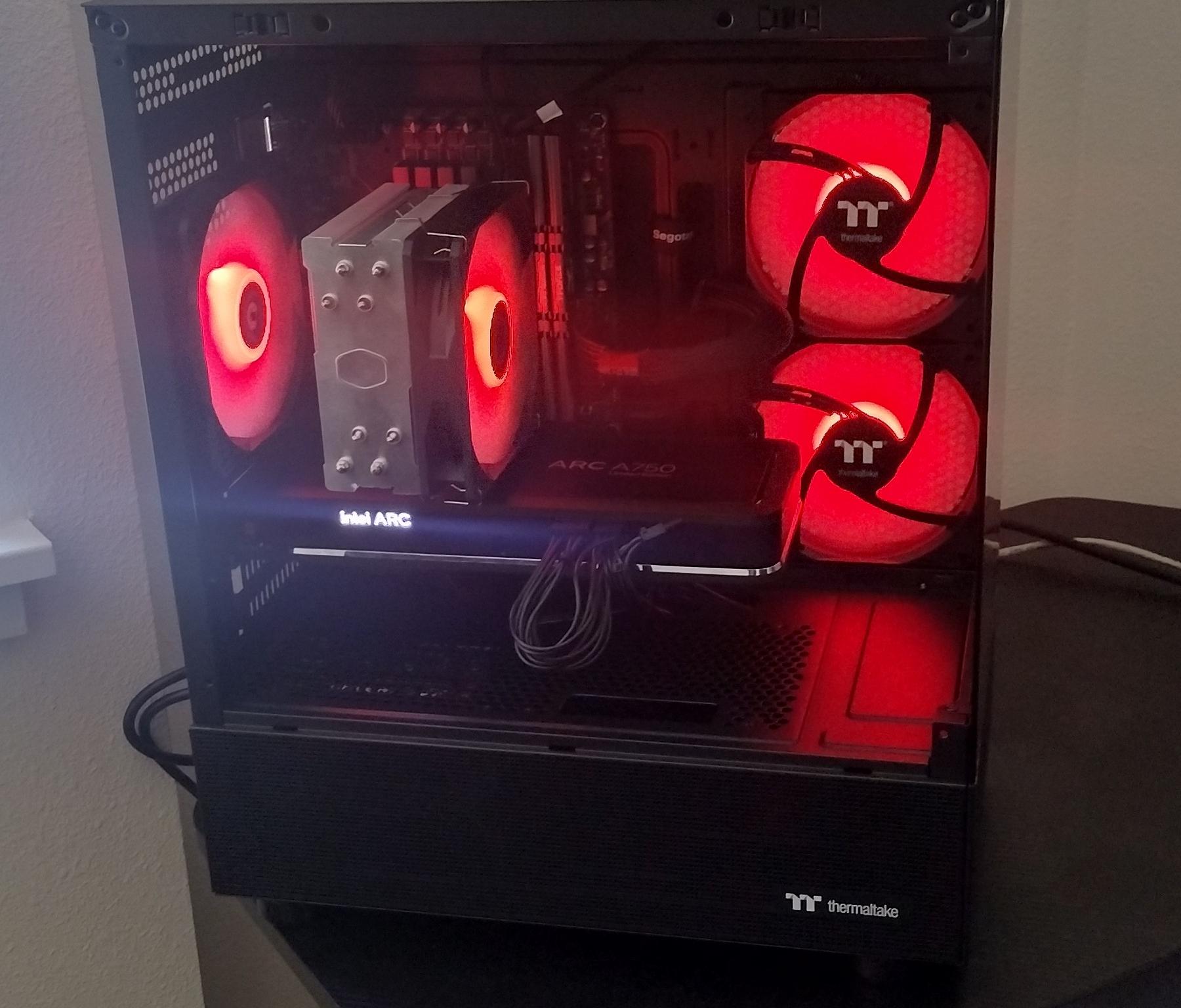 Budget Gaming PC, Limited Edition INTEL ARC A750, Intel i5 12400F, 16 GB RAM, 1 TB, Wifi, Bluetooth