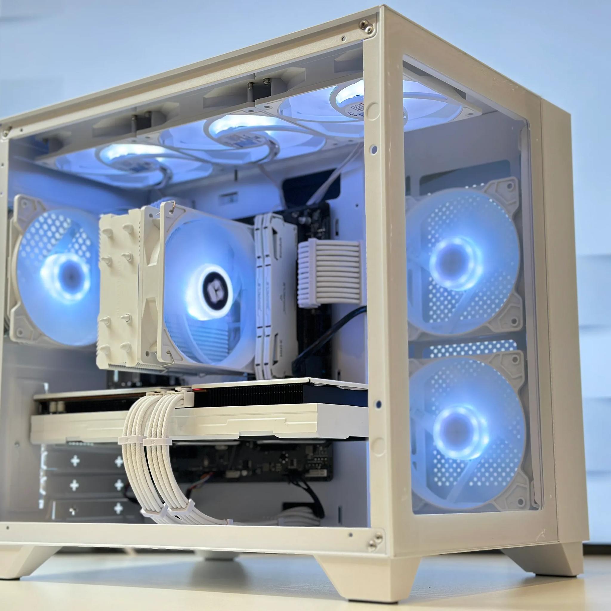 🤍🏔️Alaska🏔️❄️Gaming PC❄️AMD RX VEGA 56 8GB❄️Intel 12100F❄️16GB DDR4❄️1TB NVME SSD