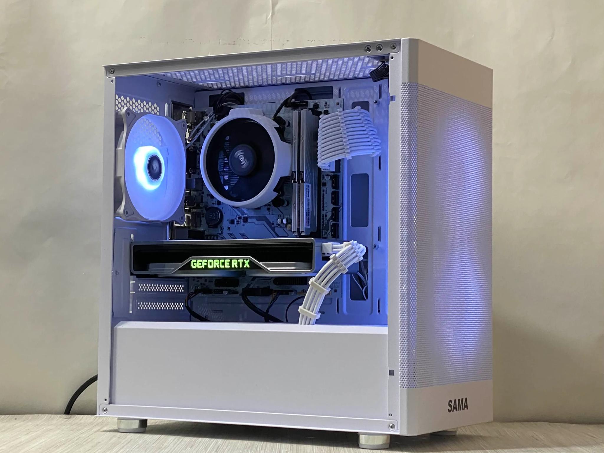 RTX 2060 Super, Ryzen 5 3600, 16GB DDR4, 512GB NVMe SSD, WiFi - White Gaming PC