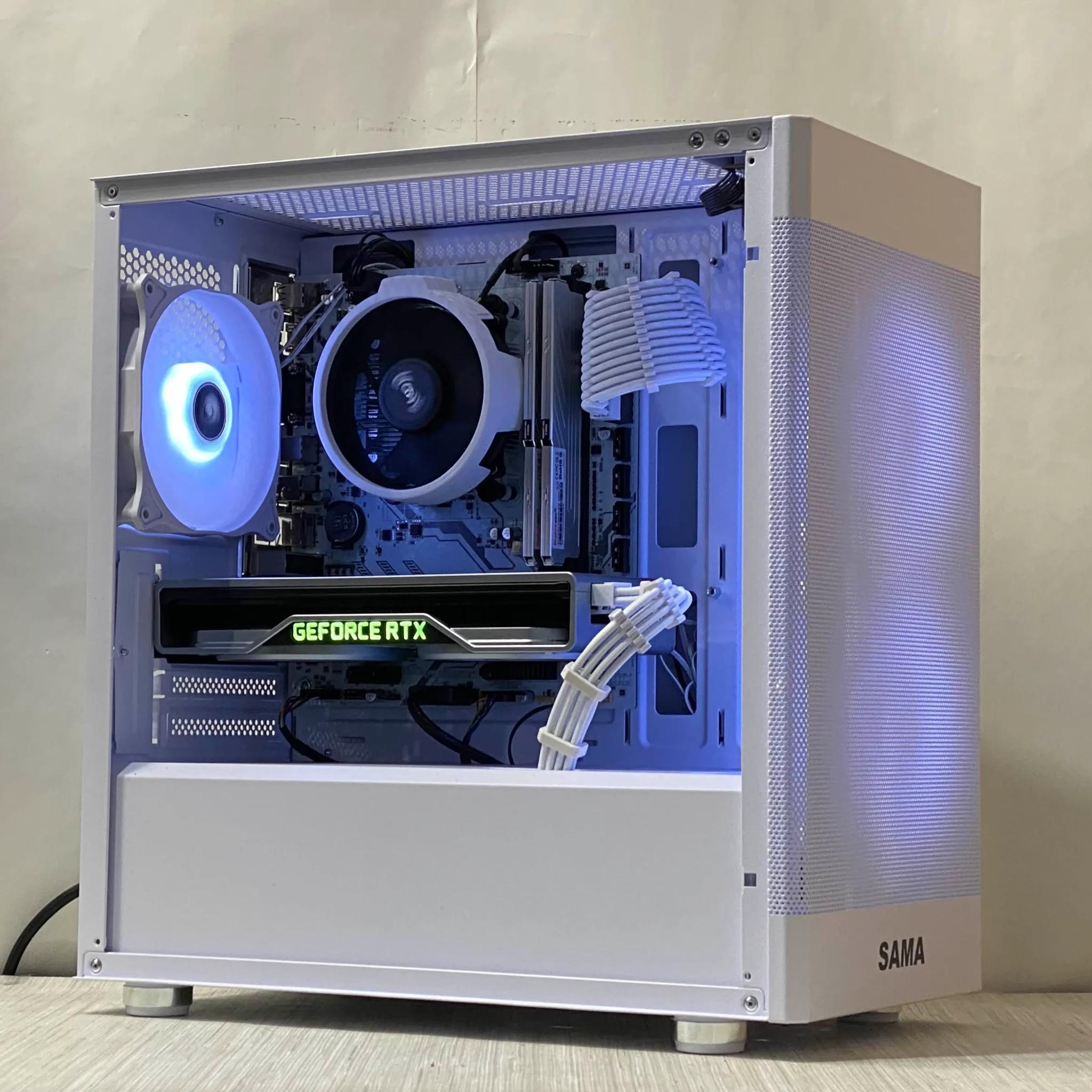 RTX 2060 Super, Ryzen 5 3600, 16GB DDR4, 512GB NVMe SSD, WiFi - White Gaming PC
