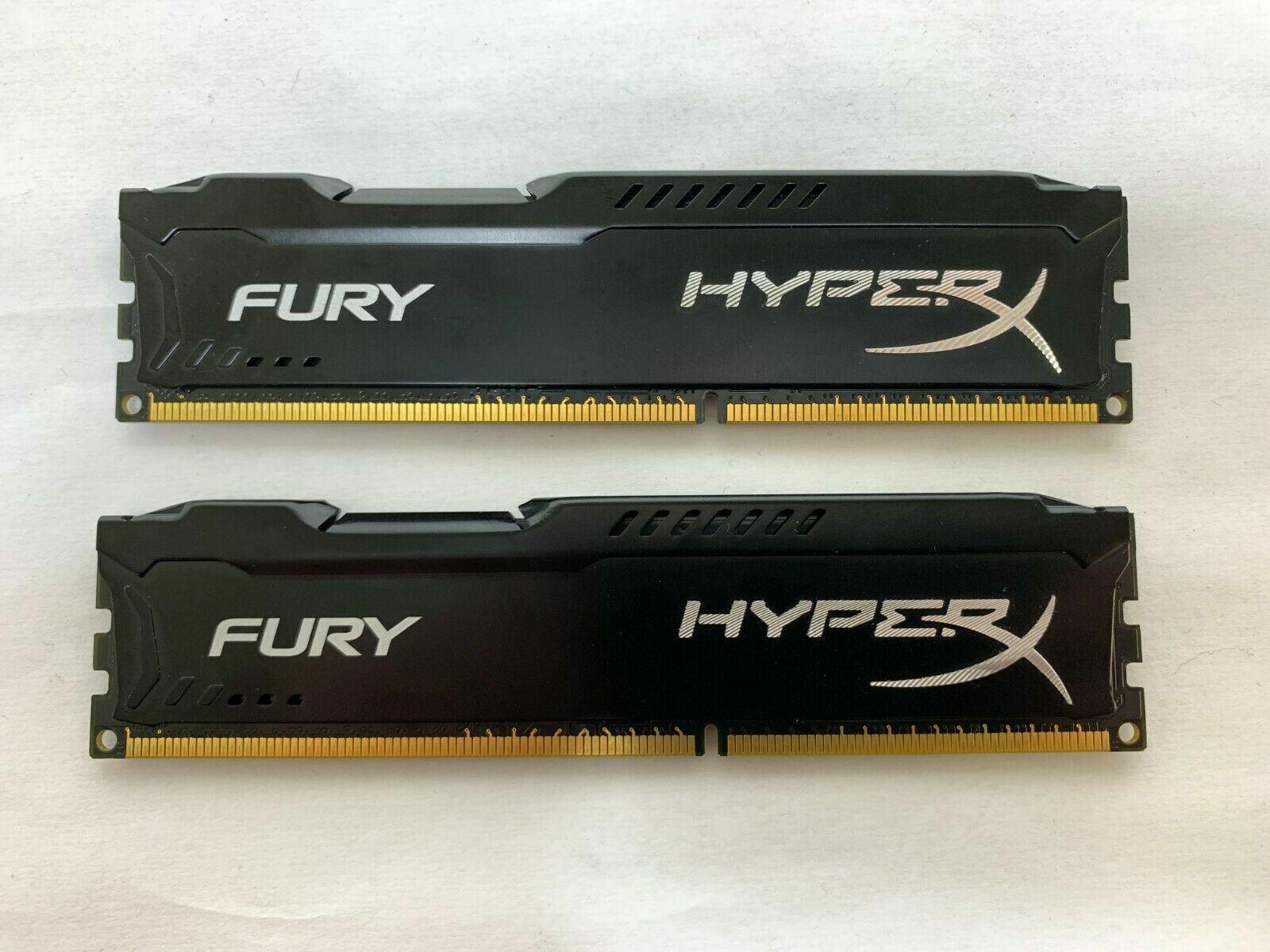 Kingston HyperX FURY Black Series 8GB 1333MHz DDR3 CL9 DIMM (Kit of 2x 4GB) memory
