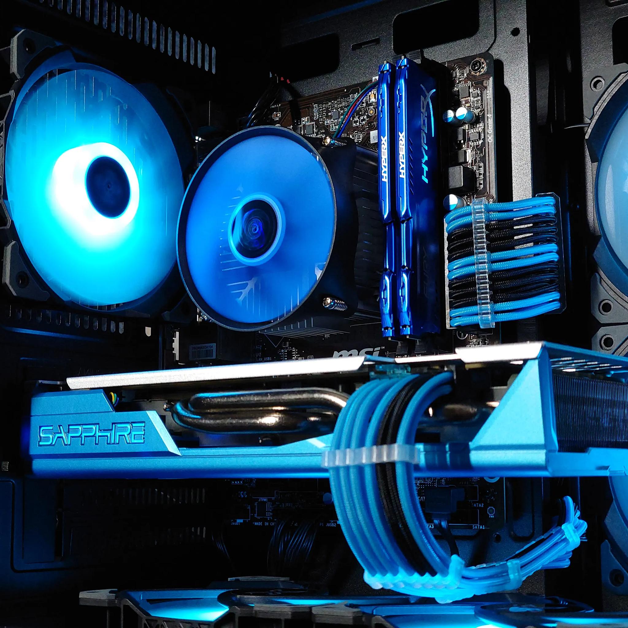 💙🤖BB-8 Budget Gaming PC🔷AMD RX 580 8GB🔷Intel Core i7 4770🔷16GB DDR3 🔷512GB SSD
