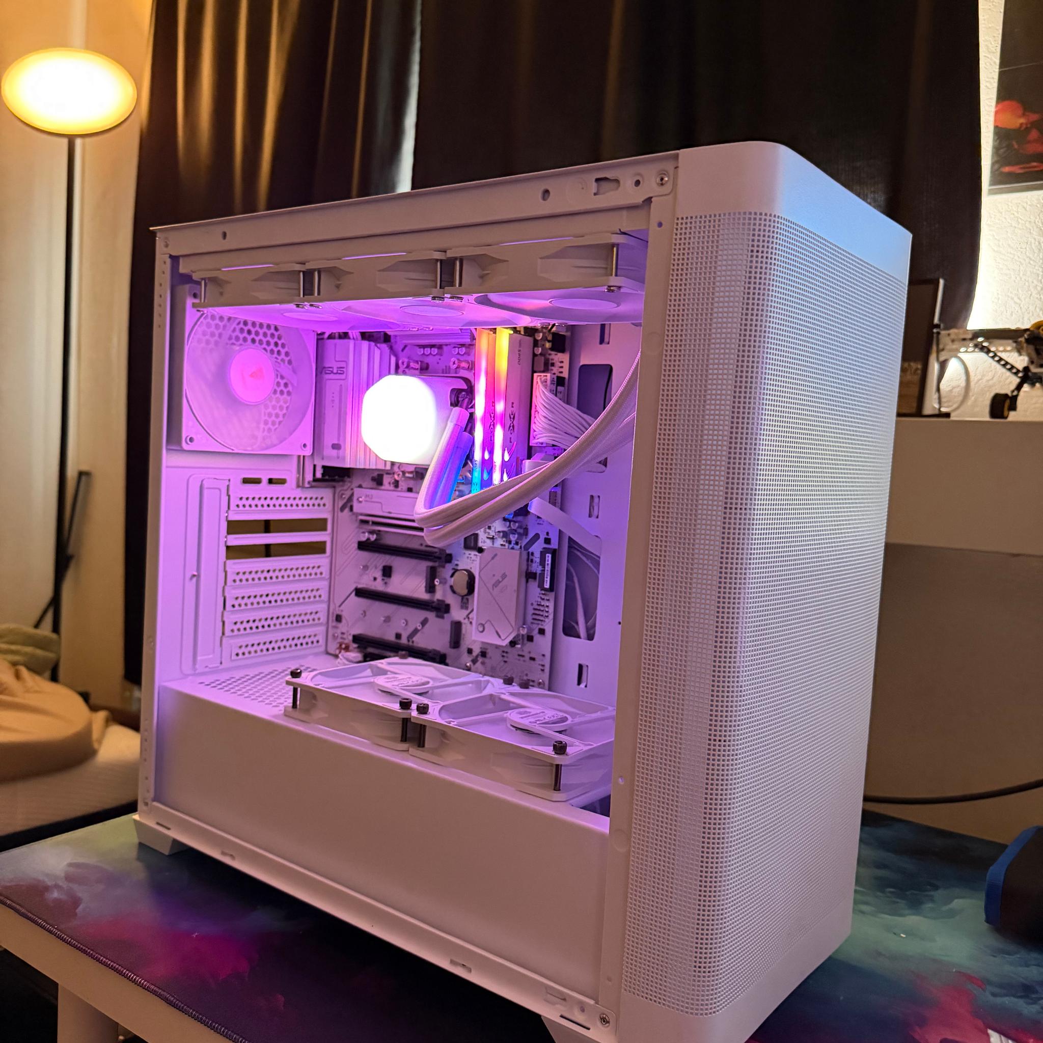 🧊❄️ All White AM5 APU gaming build! Ryzen 5 8600G | 32GB DDR5 | 1TB NVME SSD ❄️🧊   **NO GPU**