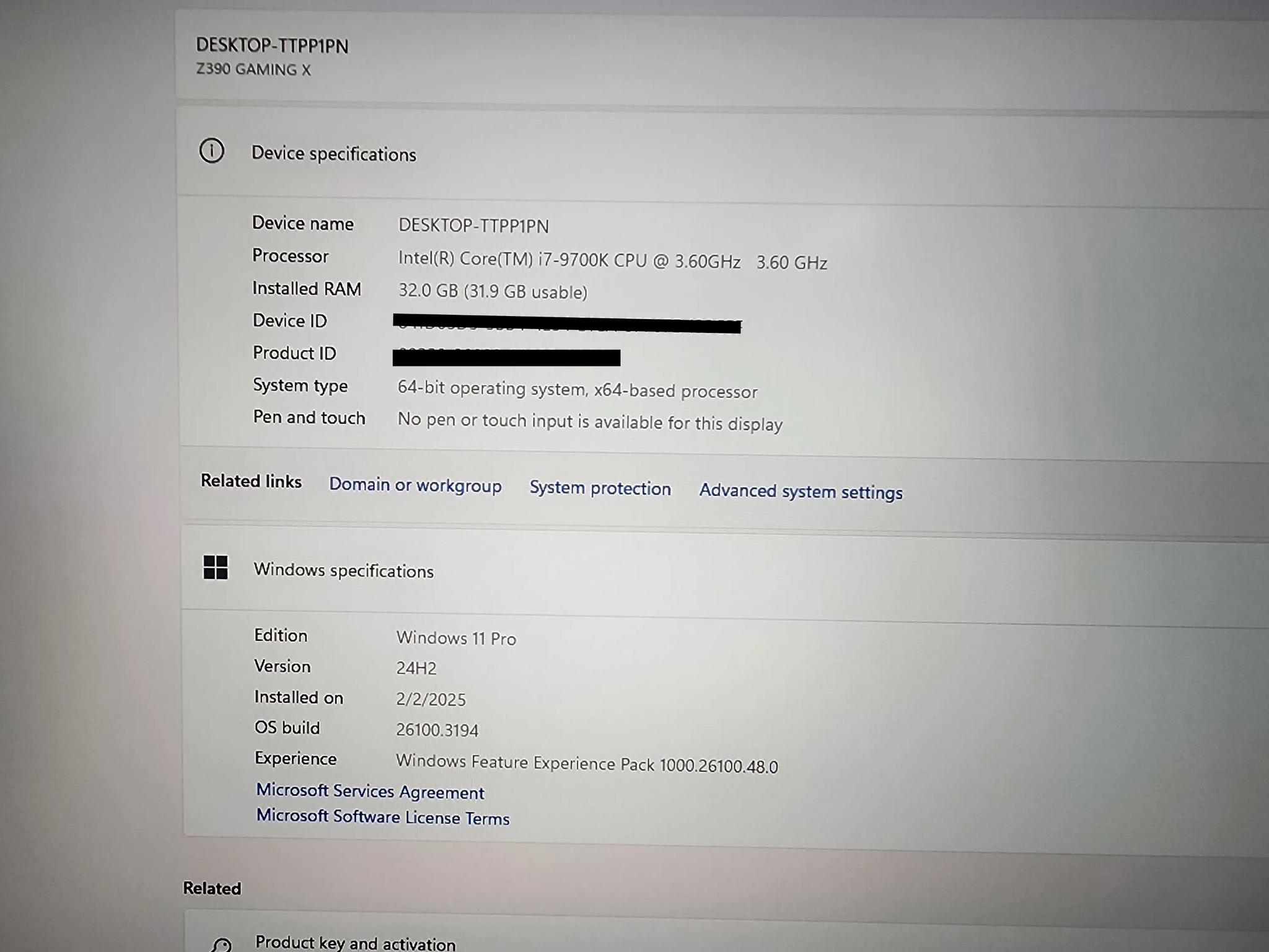 Sapphire RX 5700 XT I7 9700K 1000watt PSU 32GB DDR4 NOS Build