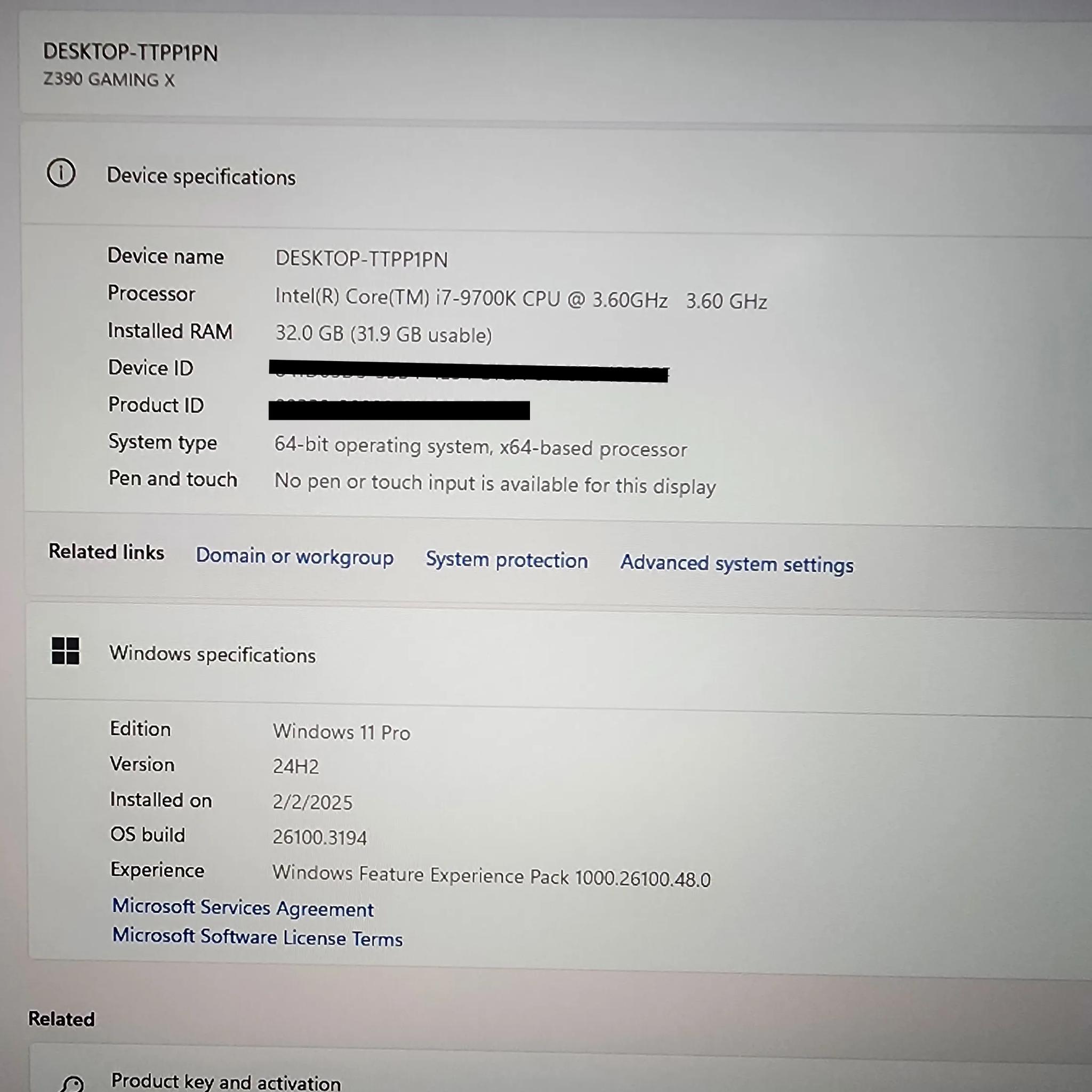Sapphire RX 5700 XT I7 9700K 1000watt PSU 32GB DDR4 NOS Build