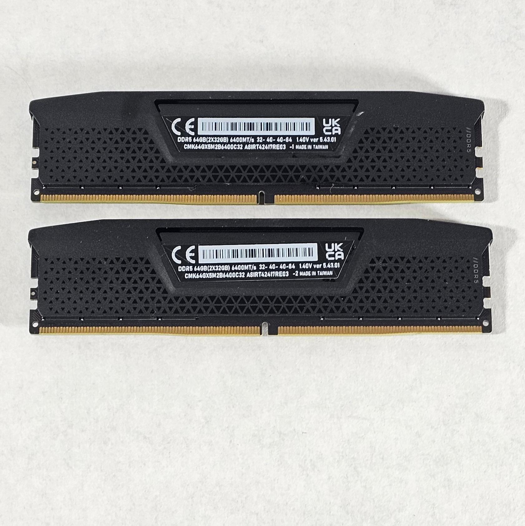 64GB DDR5 (2x32GB) 6400MT/s Corsair Vengeance