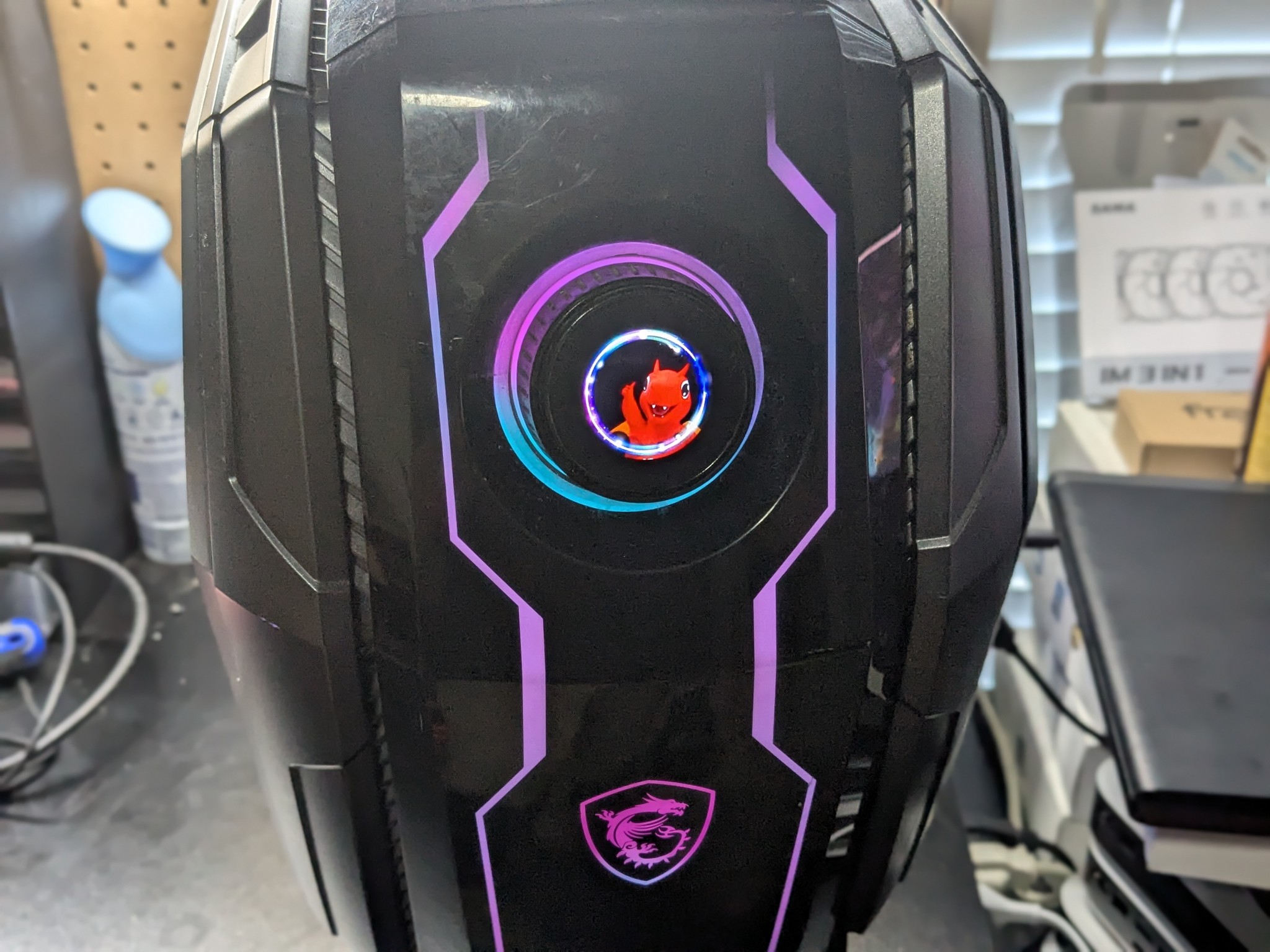 MSI MEG Aegis Ti5 Case and SFX Power Supply - Super Unique - Poor Condition