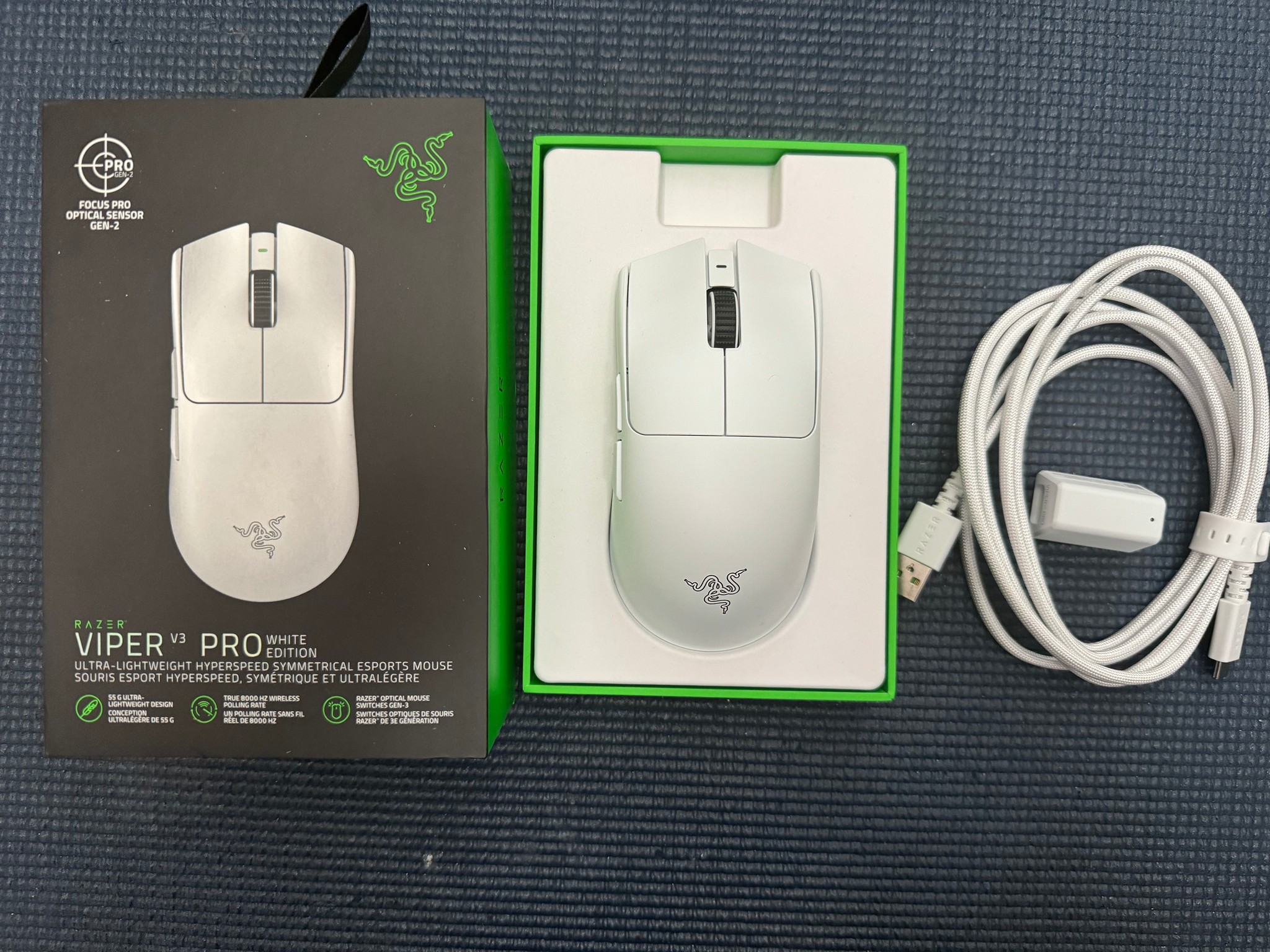 Razer Viper V3 Pro Wireless Gaming Mouse: 55g Lightweight - 8K Polling - 35,000 DPI Optical Sensor