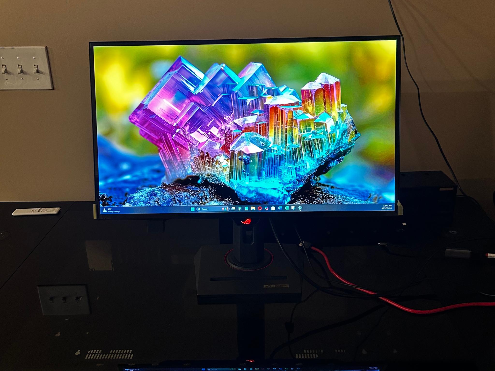 New ASUS ROG 27" 2K (2560 x 1440) 240Hz Gaming Monitor (PG27AQDM) (With Screeen Protector!)