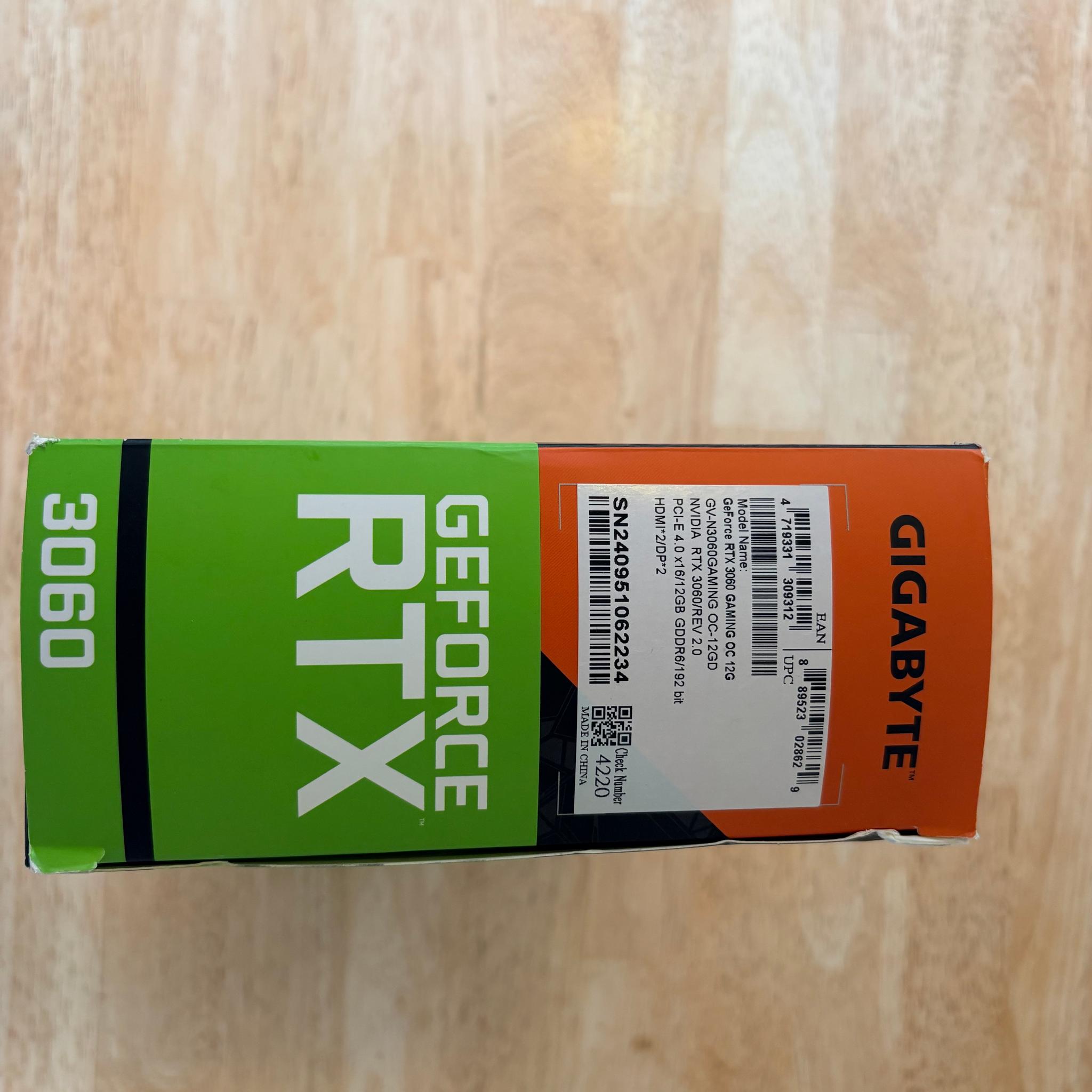 GIGABYTE GAMING OC GeForce RTX 3060 12GB