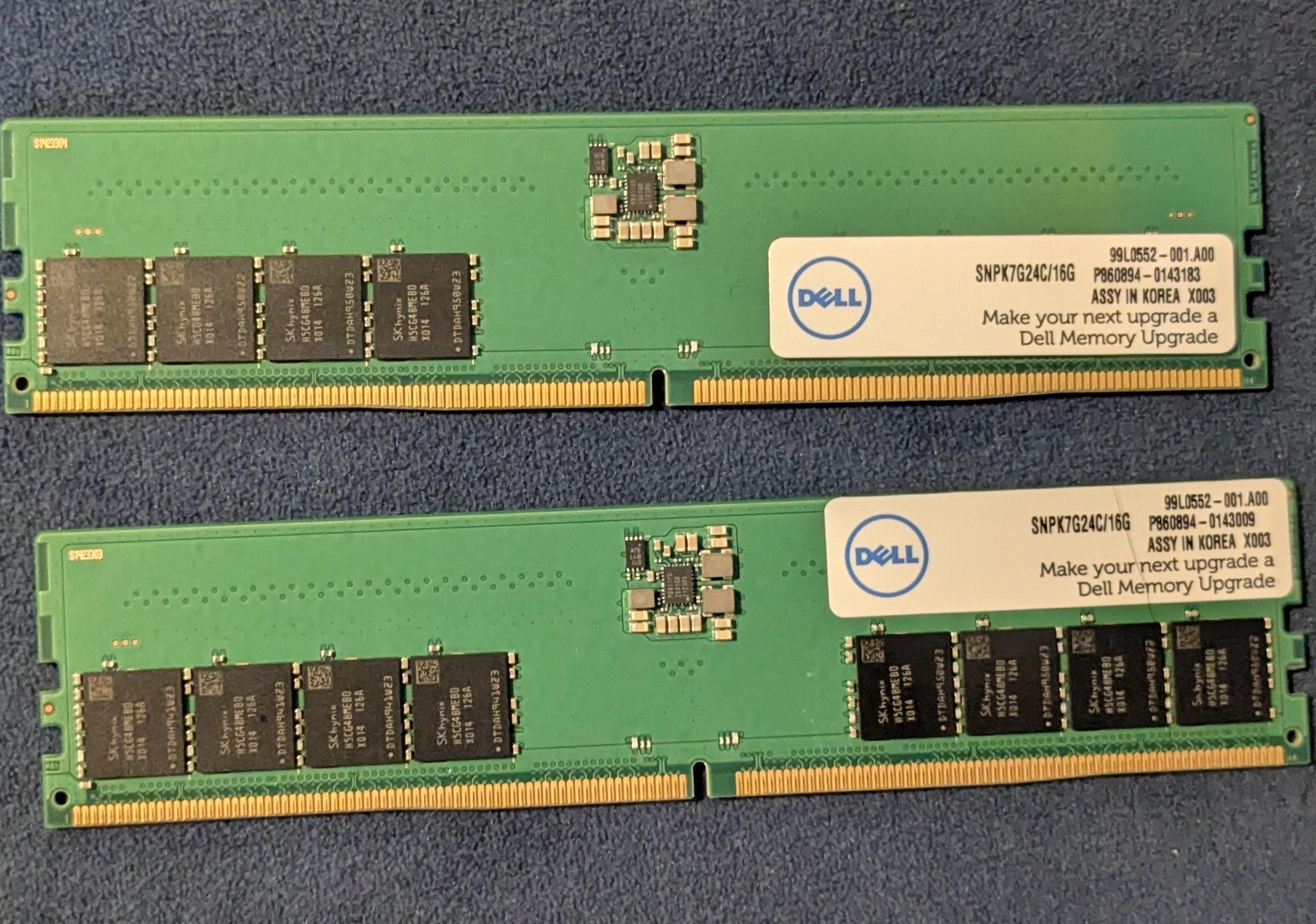 DELL 32 GB DDR5 4800MHZ READ