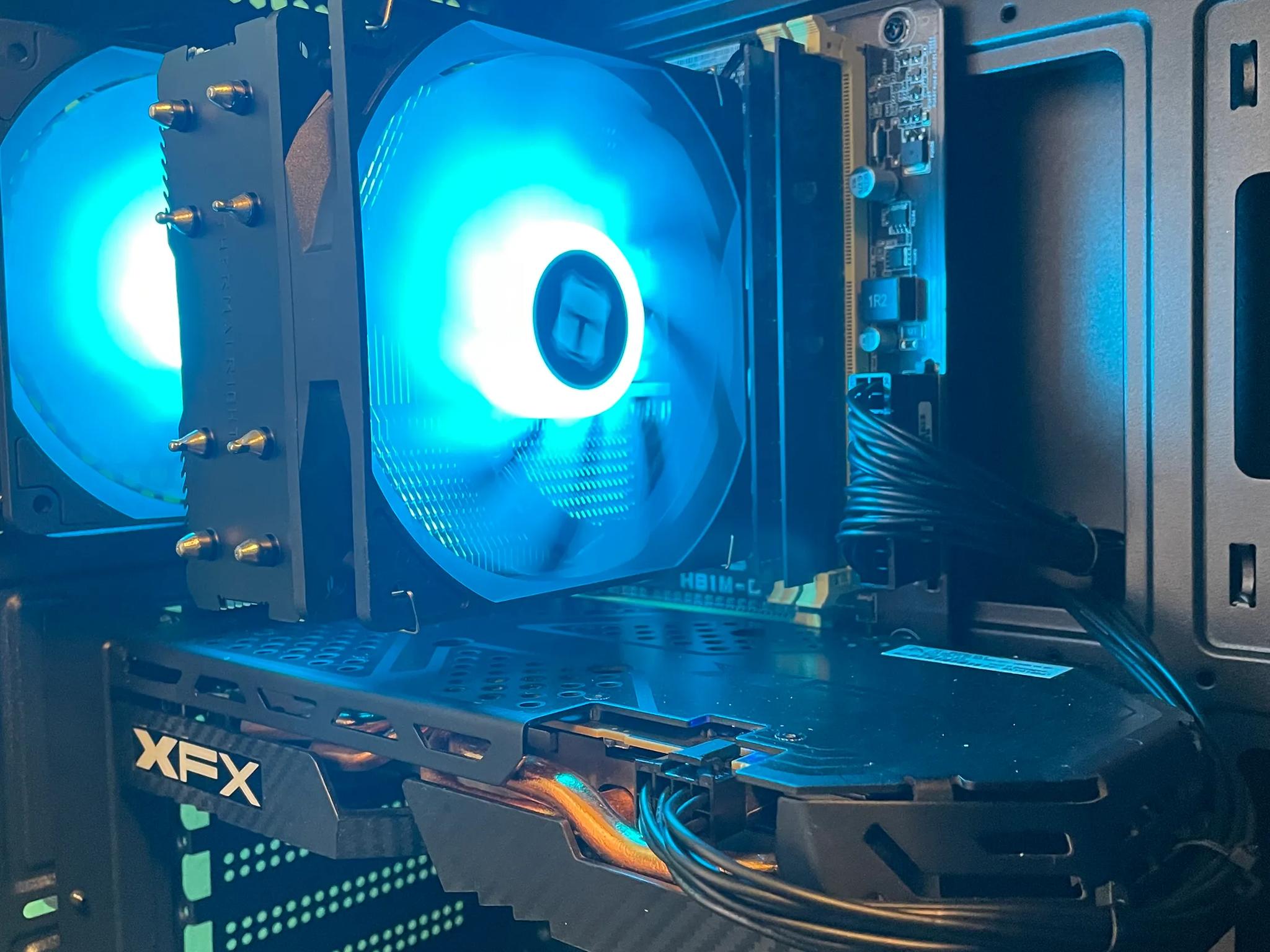 !ILLUSION! Glass Gaming PC | Intel i5 / Amd RX580 / 8GB / 600GB Win 10 Pro WiFi