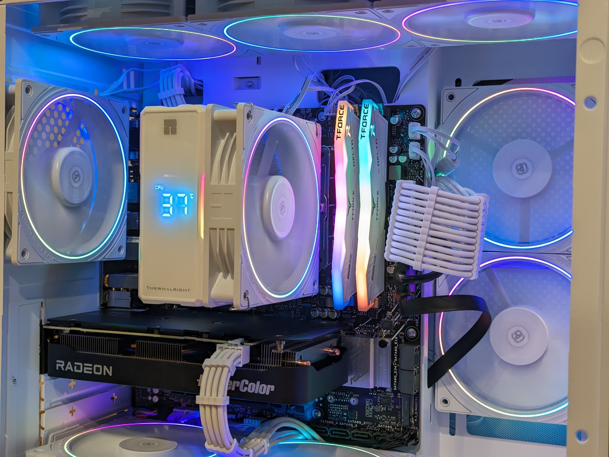 ❄️ Ryzen 5 7600X + RX 9060 XT 16GB Gaming PC | 1440p Value King | White ARGB Build