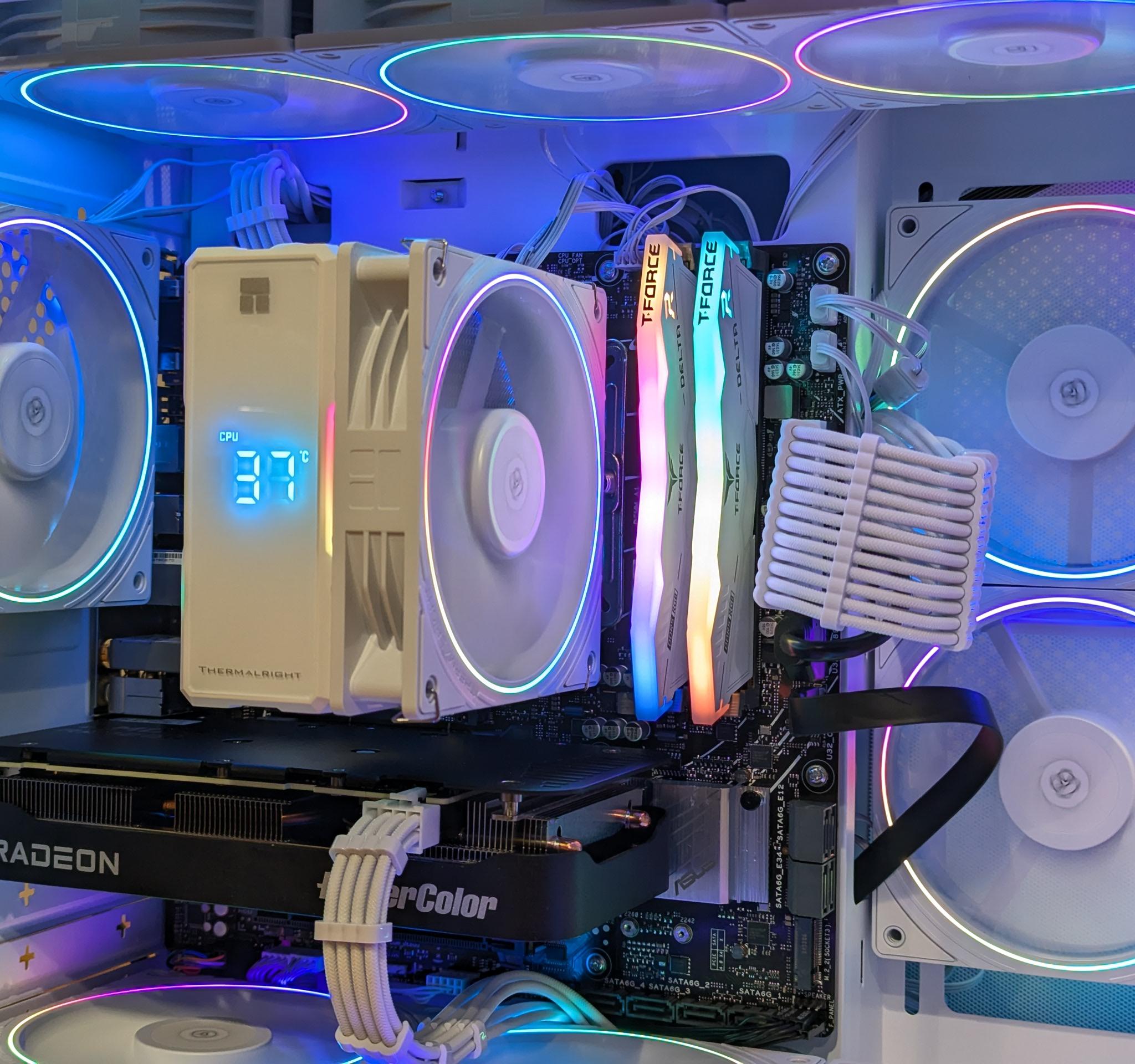 ❄️ Ryzen 5 7600X + RX 9060 XT 16GB Gaming PC | 1440p Value King | White ARGB Build