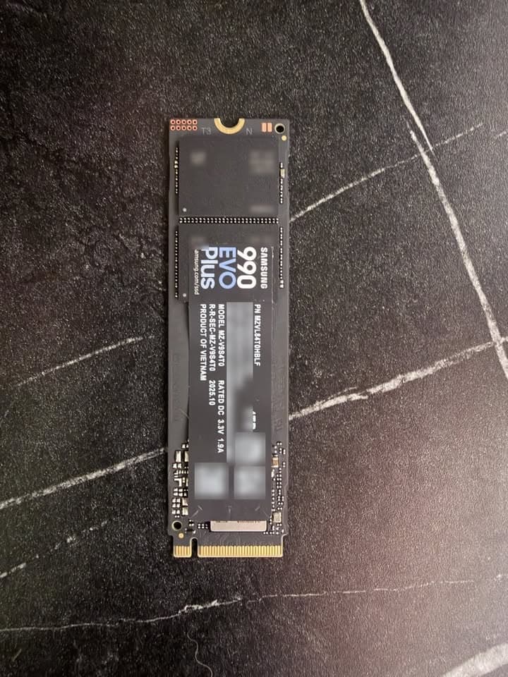 Samsung 990 EVO Plus 4TB PCIe 4.0 NVMe M.2 SSD (MZ-V9S4T0) - New, 100% Health