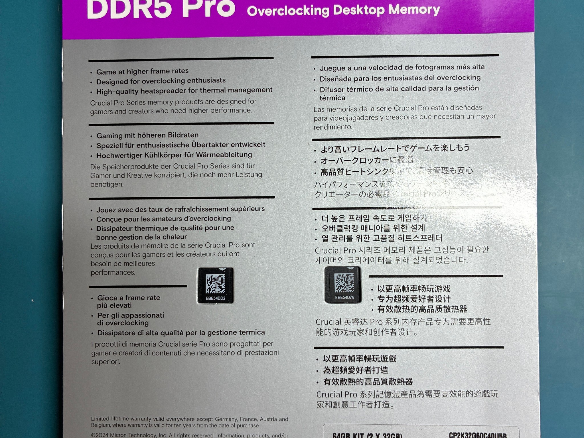 Crucial Pro DDR5 64GB kit (Memory)