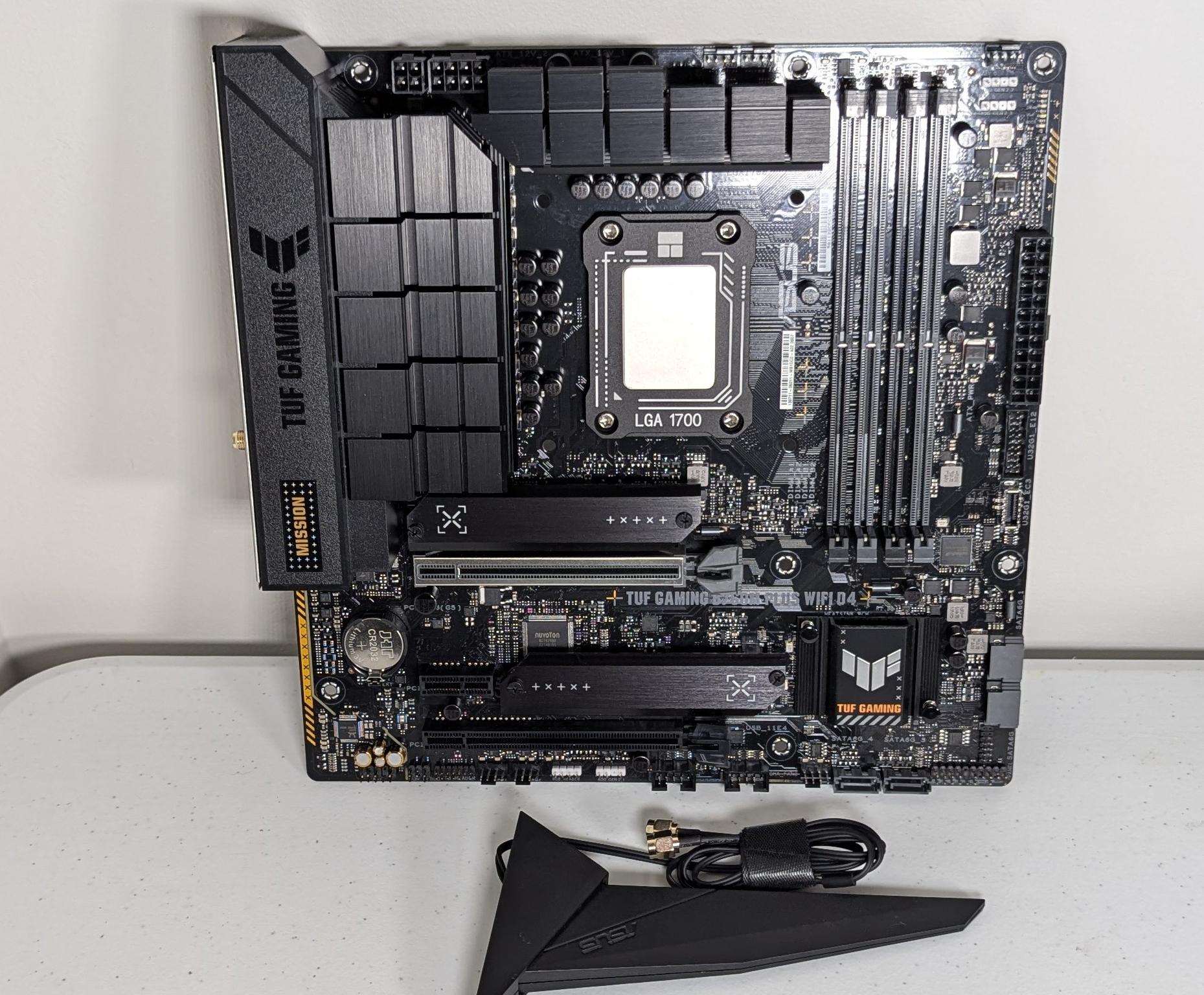 ASUS TUF GAMING B760M-PLUS WIFI D4 LGA 1700 Motherboard + Intel Core i3 12100F CPU