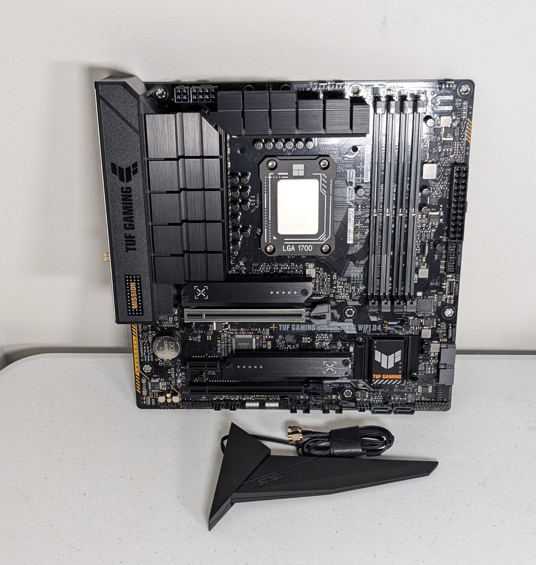 ASUS TUF GAMING B760M-PLUS WIFI D4 LGA 1700 Motherboard + Intel Core i3 12100F CPU