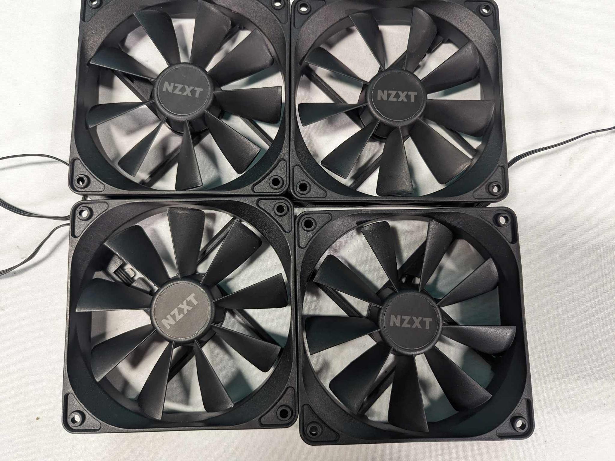 4 New NZXT 120mm Fans. (PWM). Free Ship!