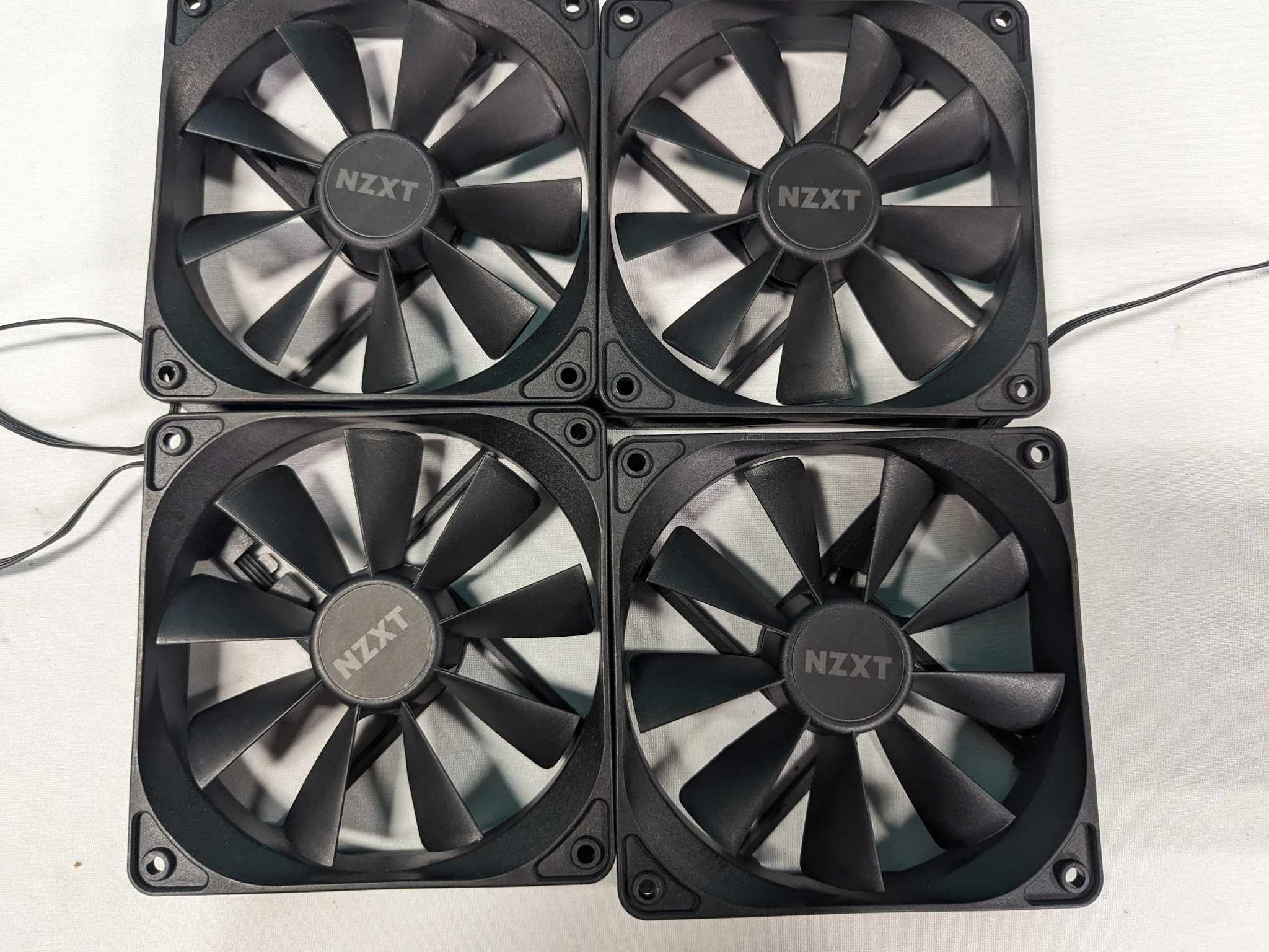 4 New NZXT 120mm Fans. (PWM). Free Ship!