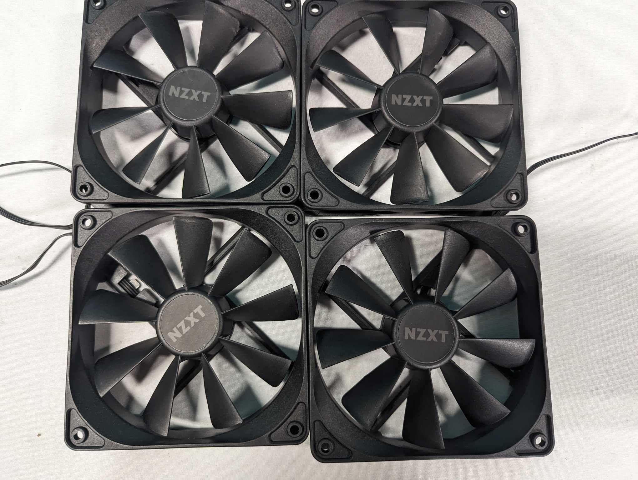 4 New NZXT 120mm Fans. (PWM). Free Ship!