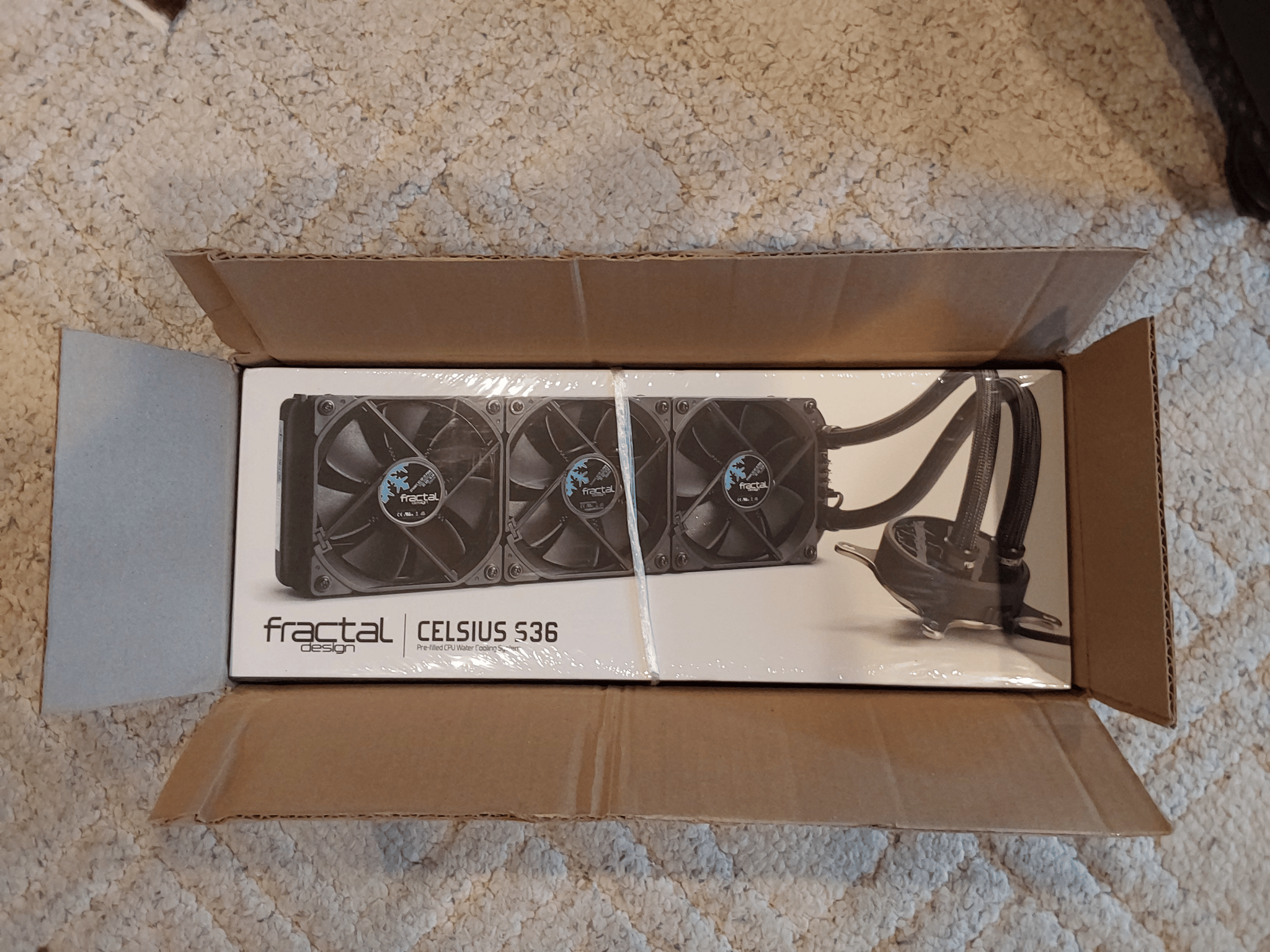 NEW Fractal Design Celsius S36 Blackout 360mm High Performance, Slim All-in-One CPU Liquid Cooler 