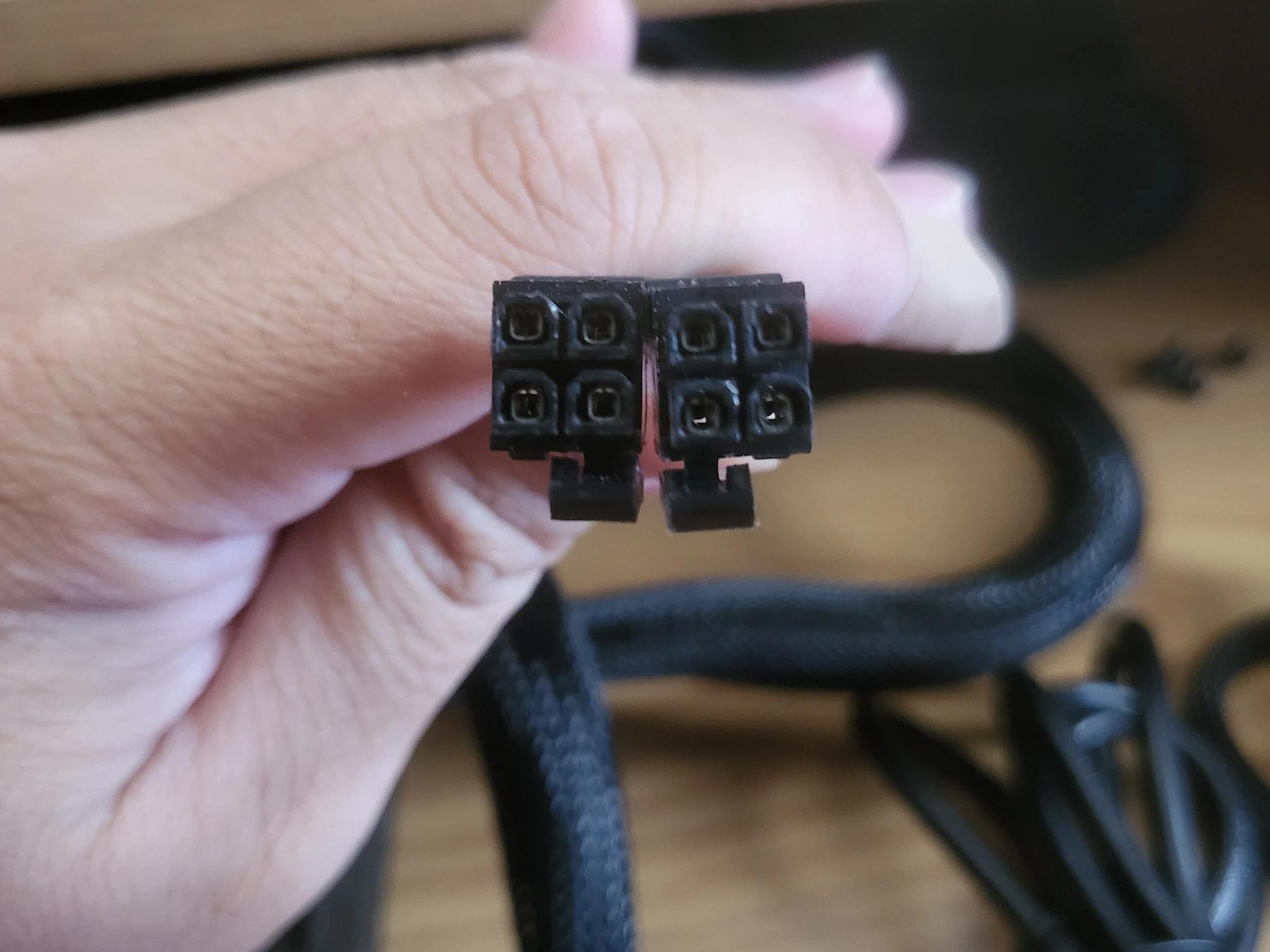 USED EVGA 500BQ Power Supply w/Power Cord and PCI-E Power Cable