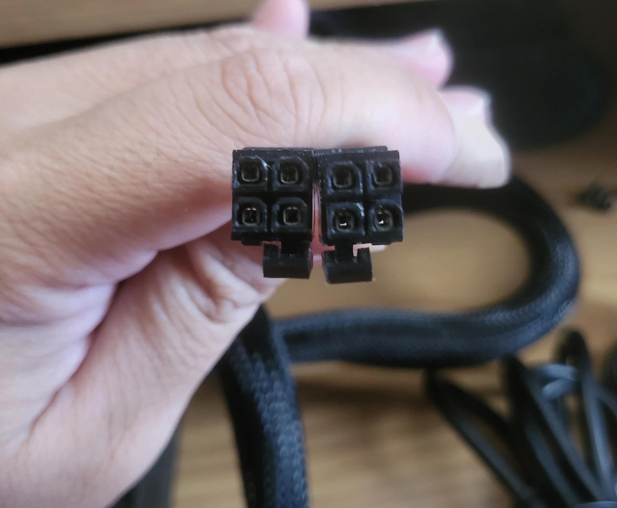 USED EVGA 500BQ Power Supply w/Power Cord and PCI-E Power Cable