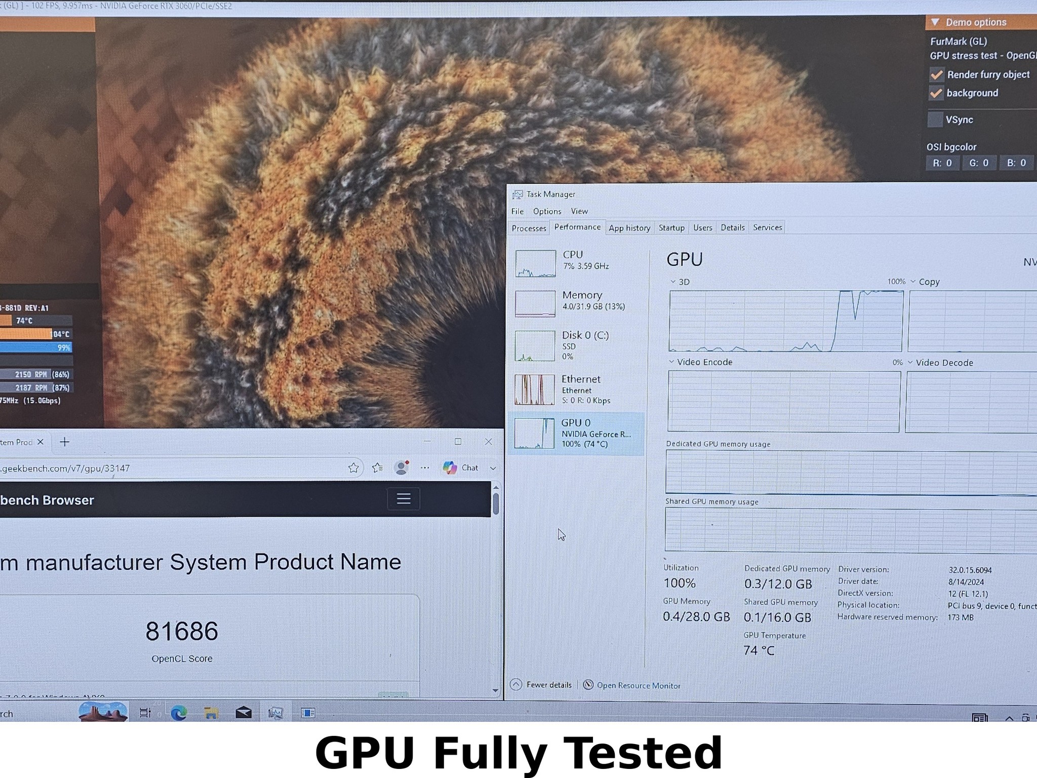 RTX 3060 ASUS Dual 12GB