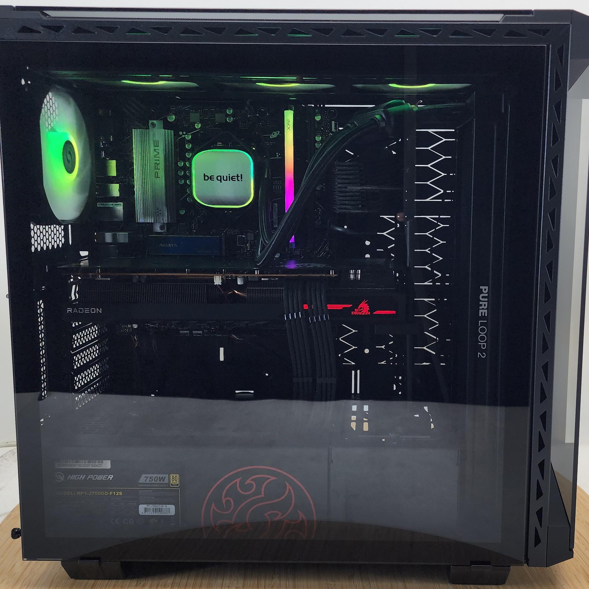Gaming PC Ryzen 7 9700X 16GB RAM 1TB SSD RX 6800 XT 16GB Windows 11 Computer