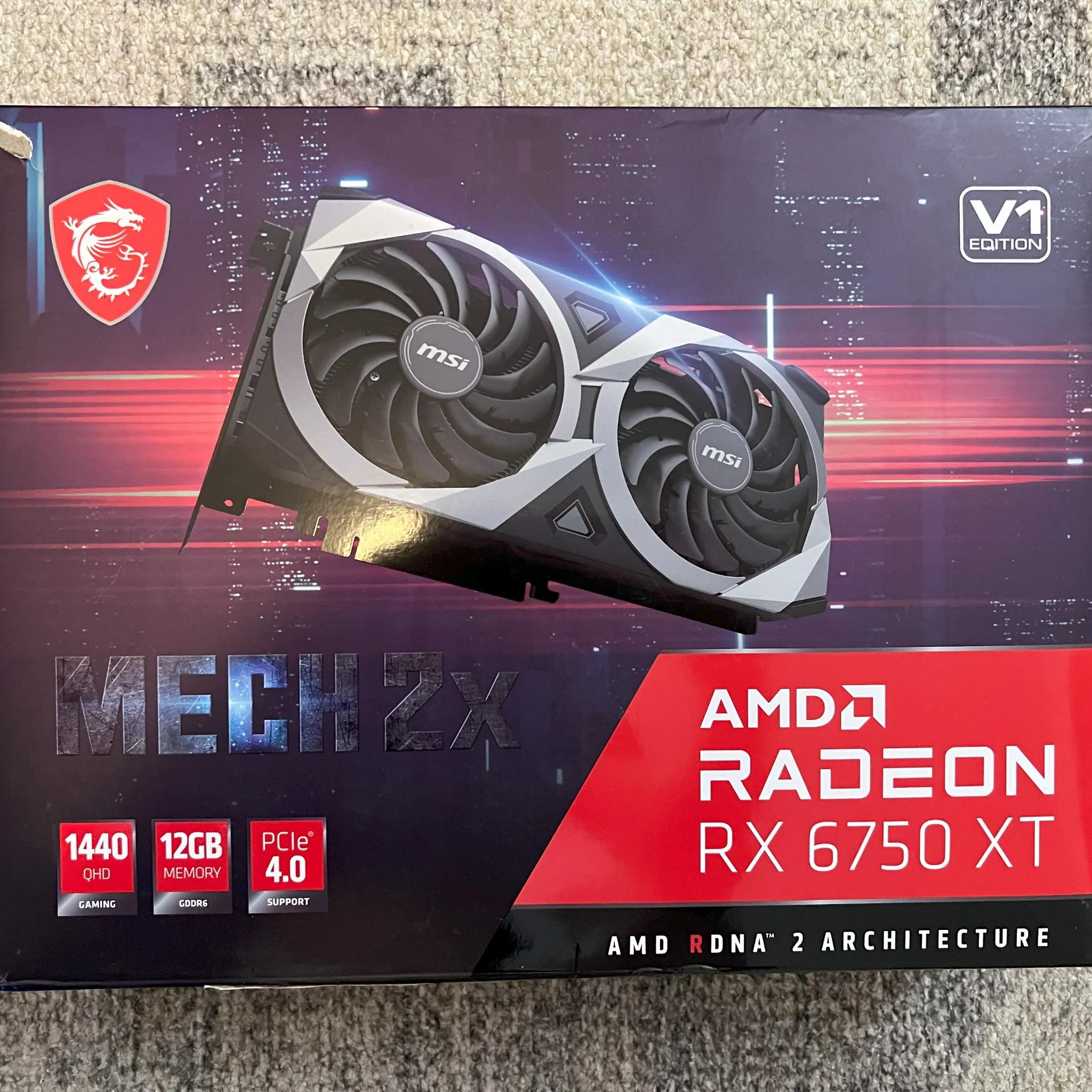 MSI Radeon Rx 6750xt 192-bit 12GB GDDR6 GPU