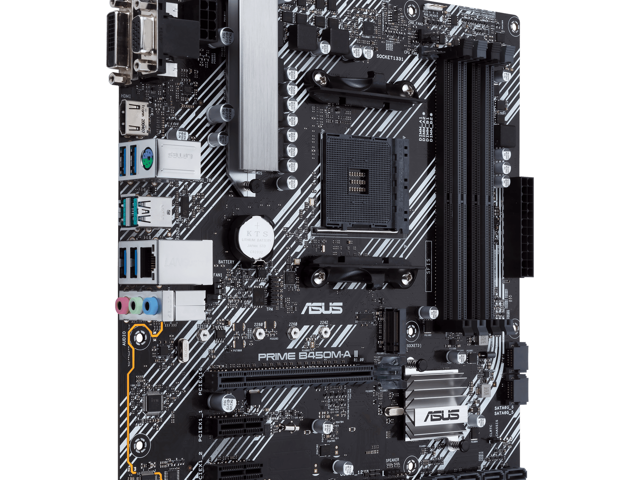 ASUS PRIME B450M-A II AMD Socket AM4 MicroATX M.2 Desktop Motherboard A