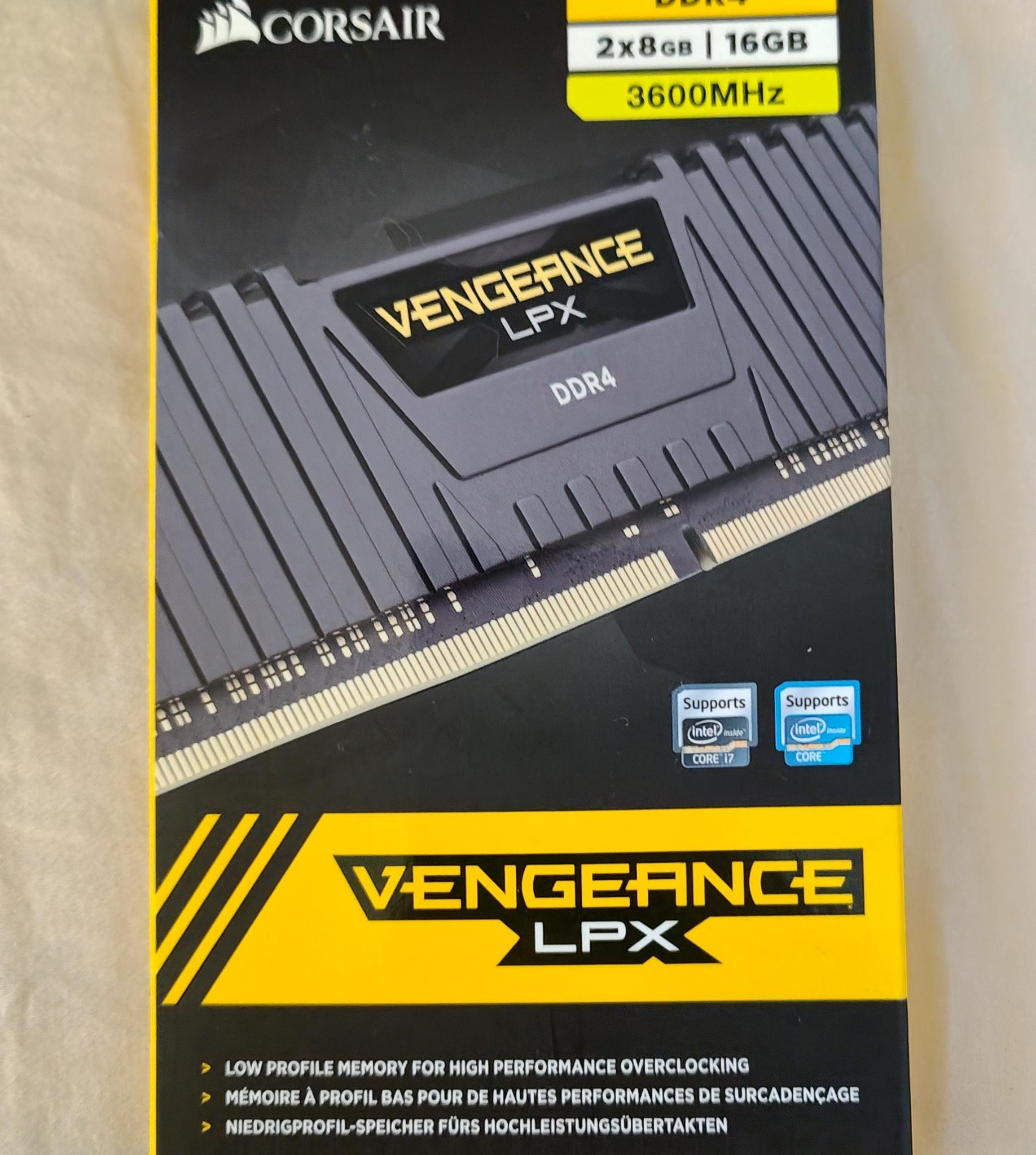 Corsair Vengeance LPX DDR4 2x8 GB 3600 MHz Ram
