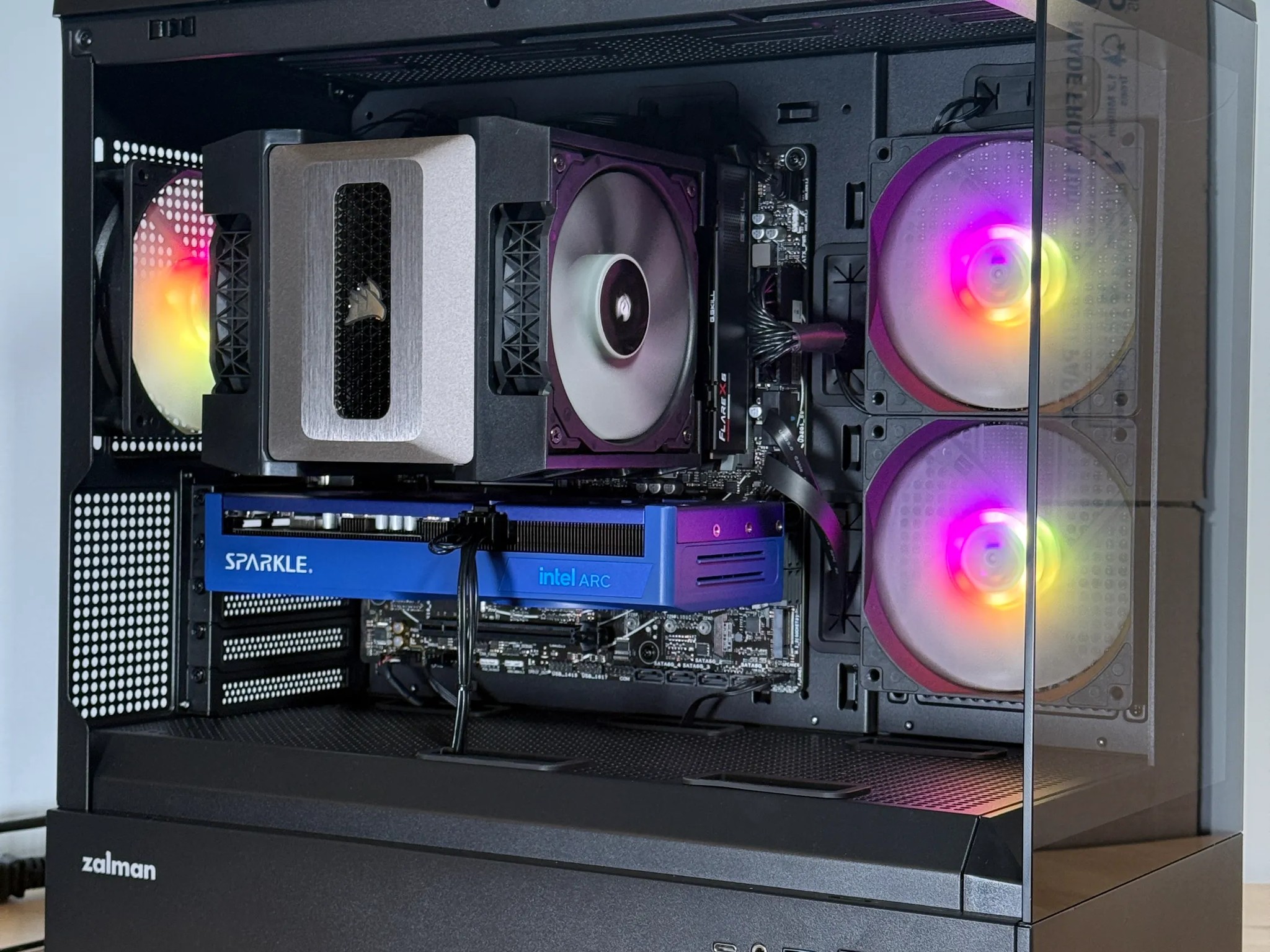 Intel Arc b570 Ryzen 7600 Gaming PC