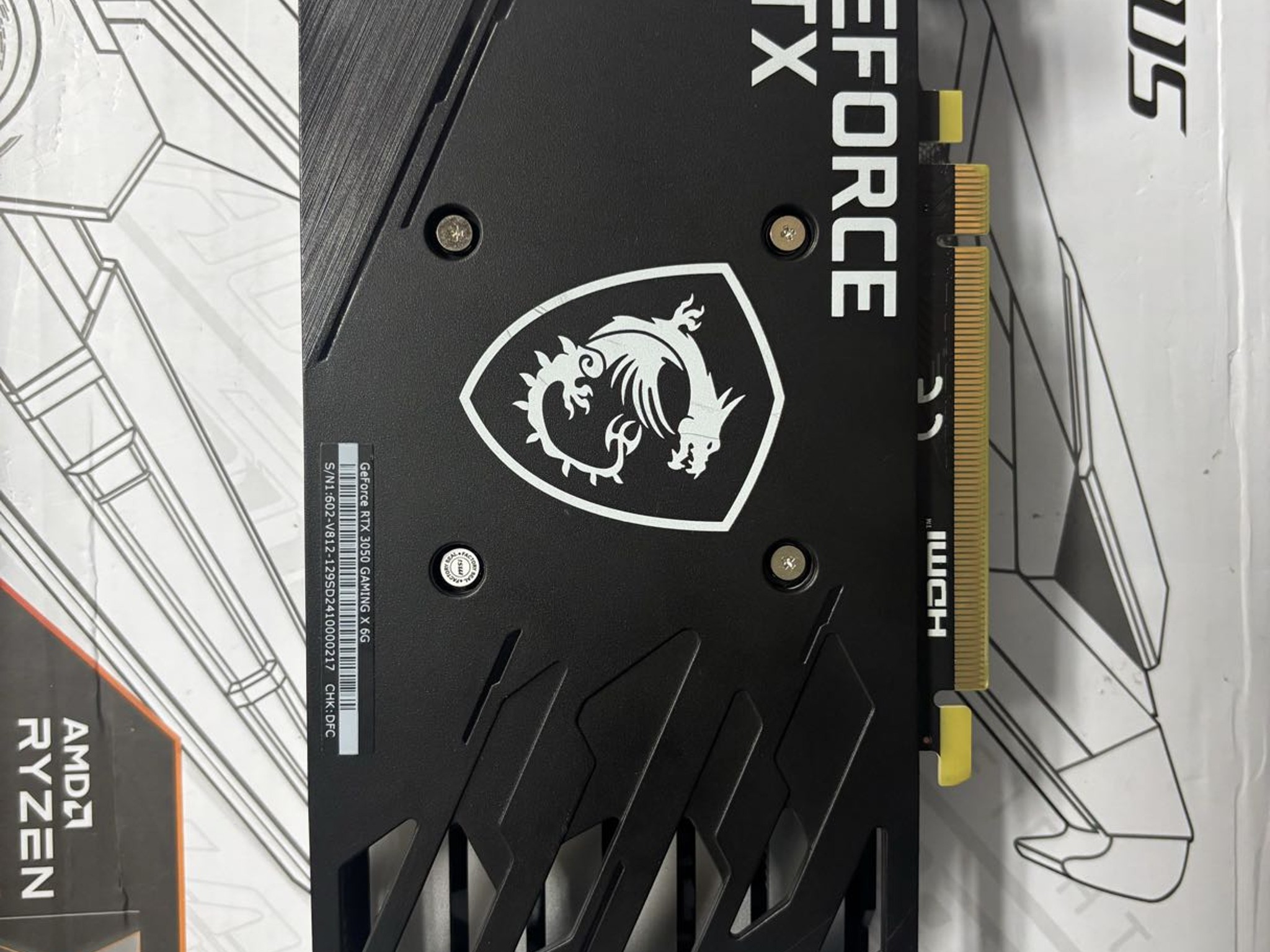 MSI GAMING X GeForce RTX 3050 6GB