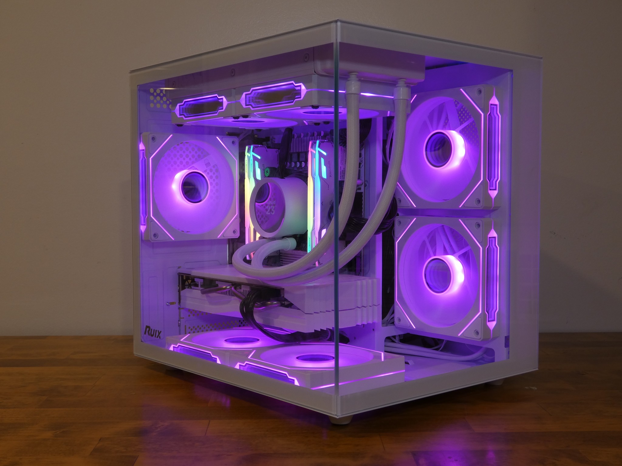 Custom All White Gaming PC | RX 580 8GB | Xeon 12-Core | 32GB RAM | 1TB NVMe SSD | RGB