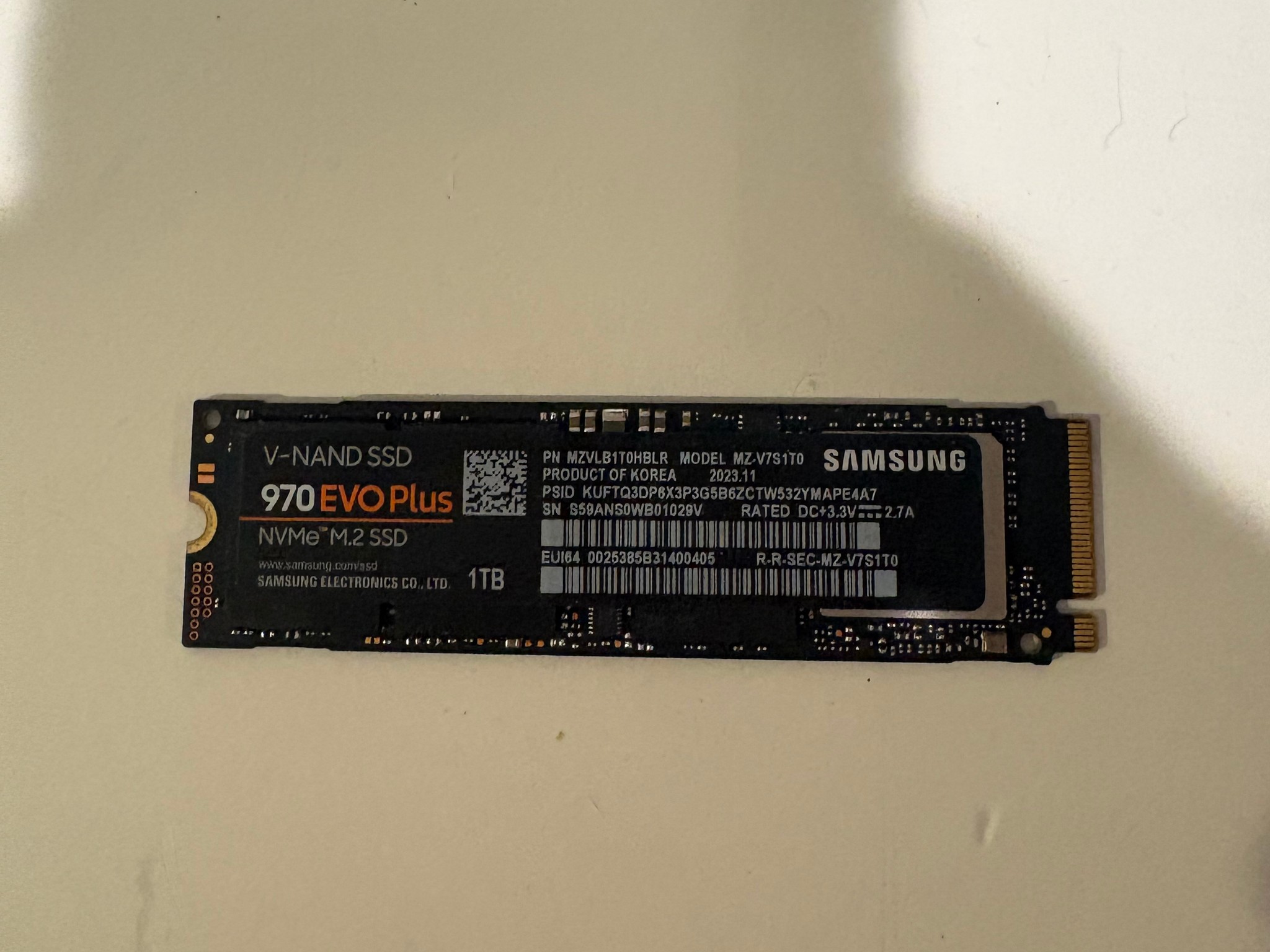 Samsung 970 Evo Plus 1TB