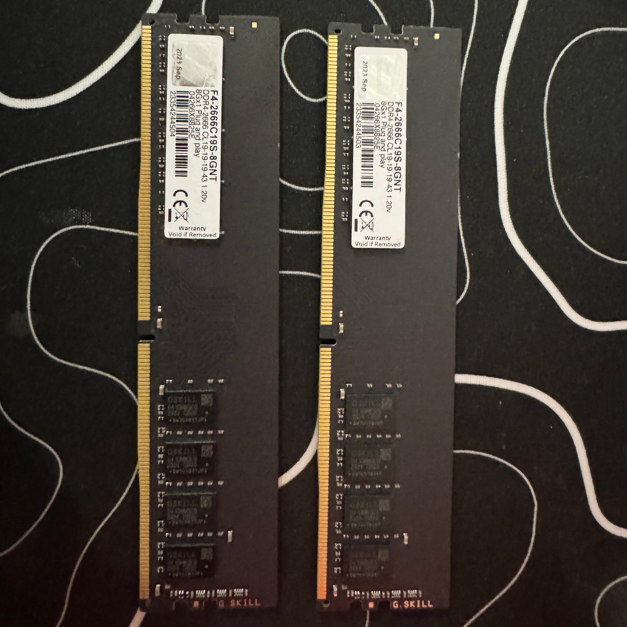 G.Skill Value 16 GB (2 x 8 GB) DDR4-2666 CL19 Memory