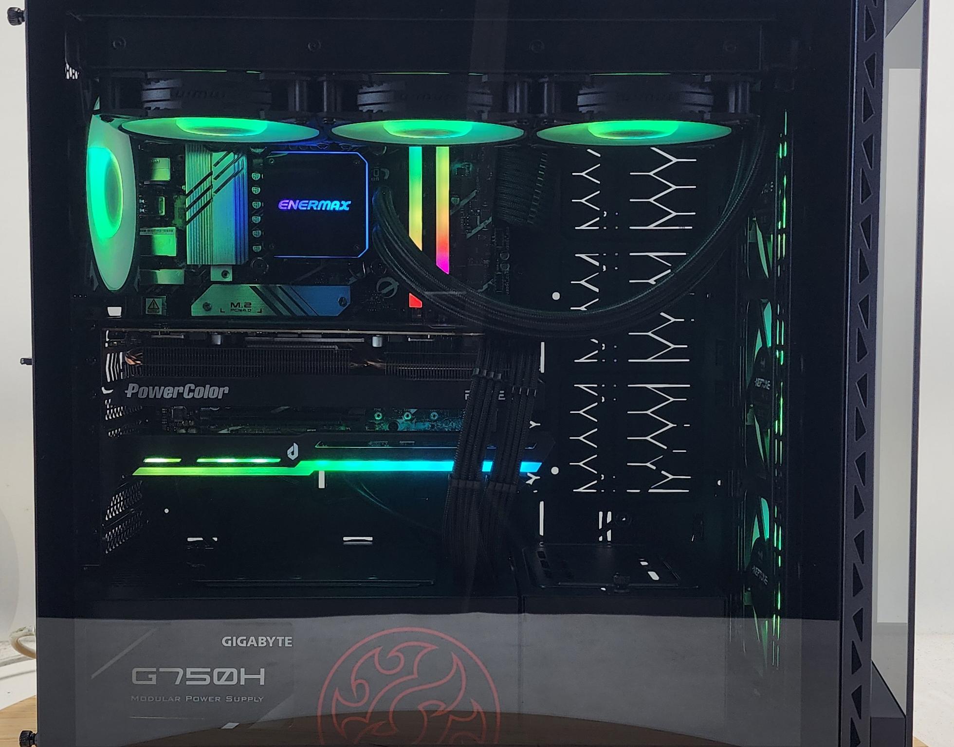 Gaming PC i7-14700F 32GB RAM 2TB SSD RX 7800 XT 16GB Windows 11 Computer